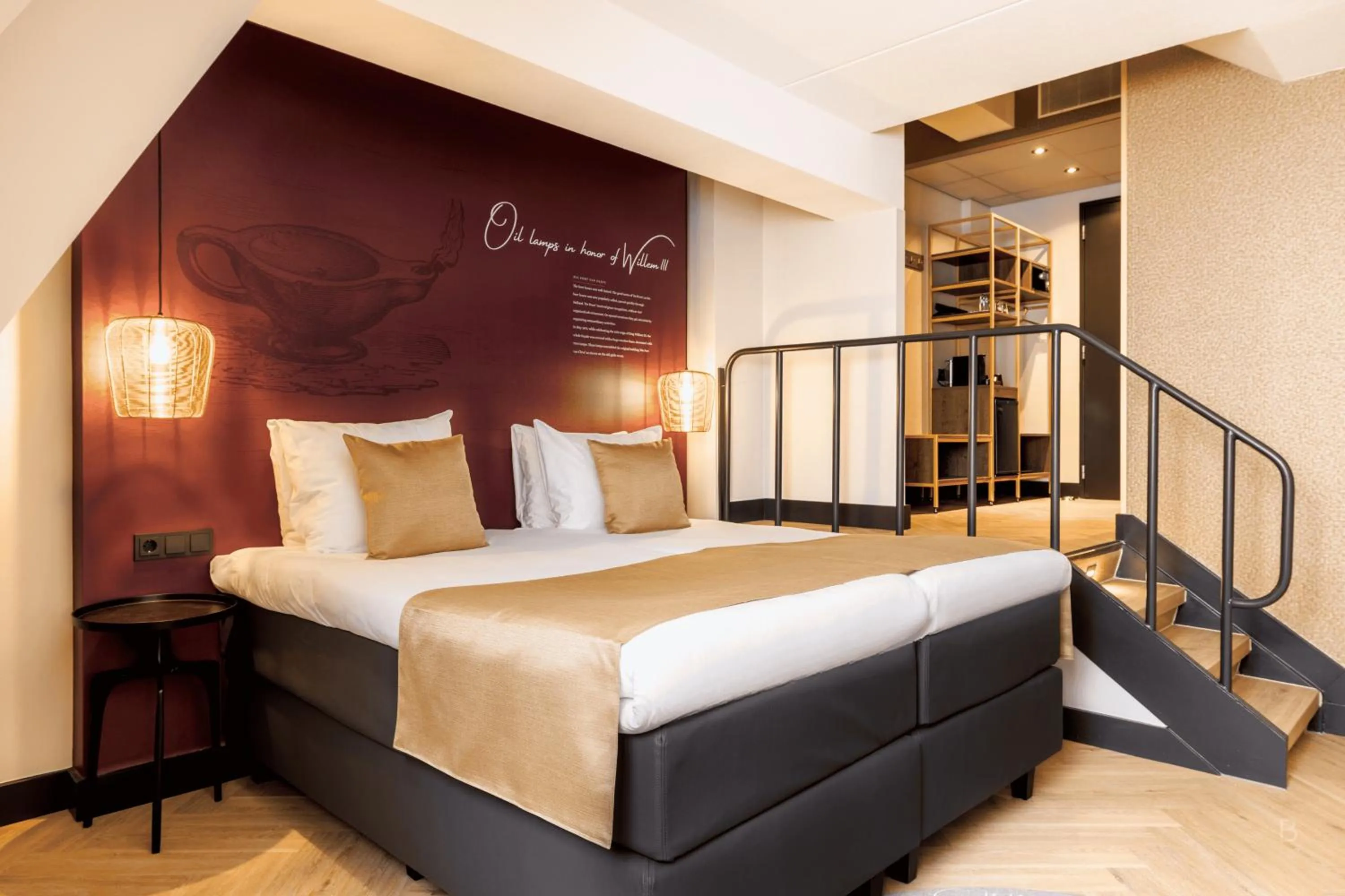 Bed in Hotel Die Port van Cleve