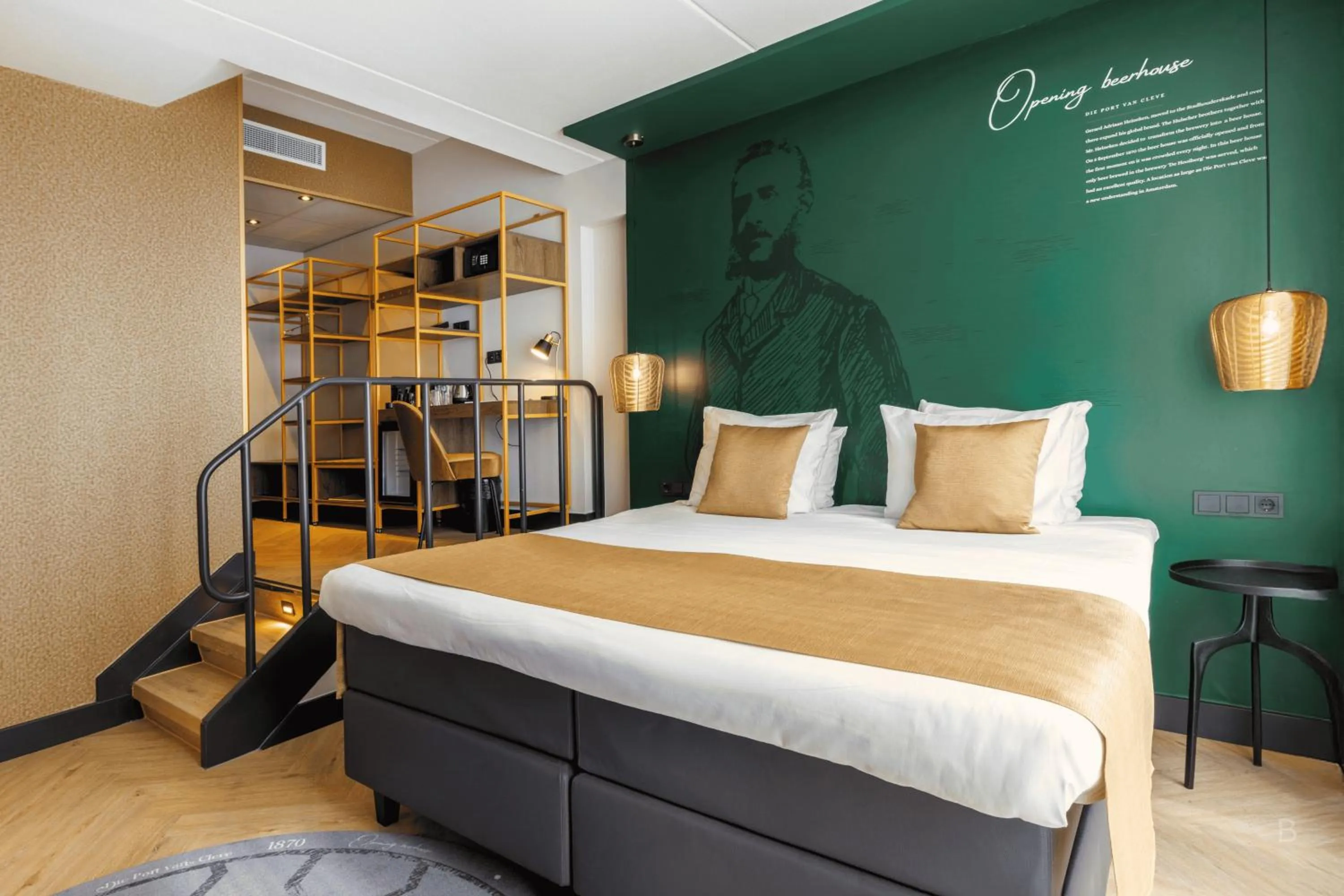 Bed in Hotel Die Port van Cleve