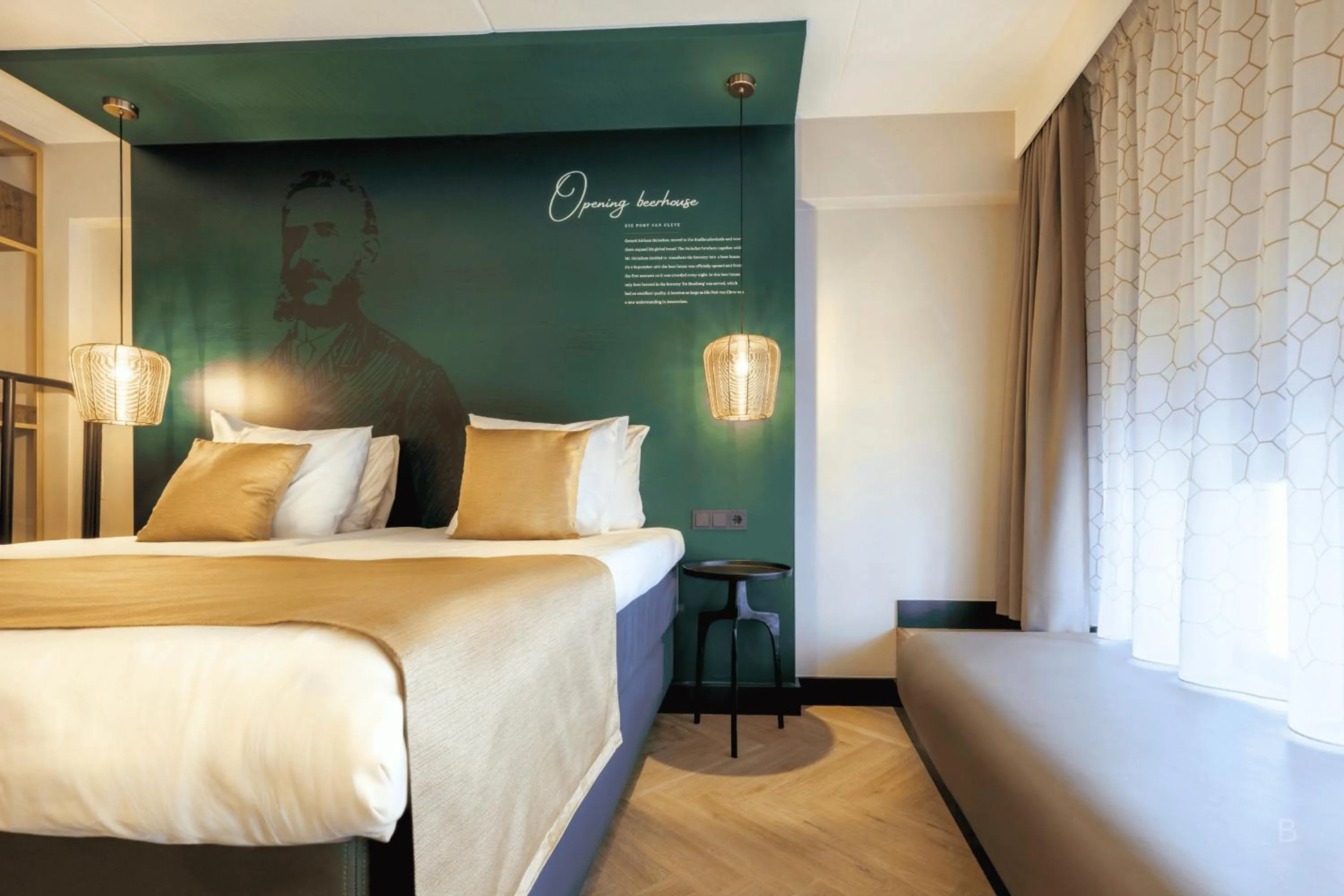 Bed in Hotel Die Port van Cleve