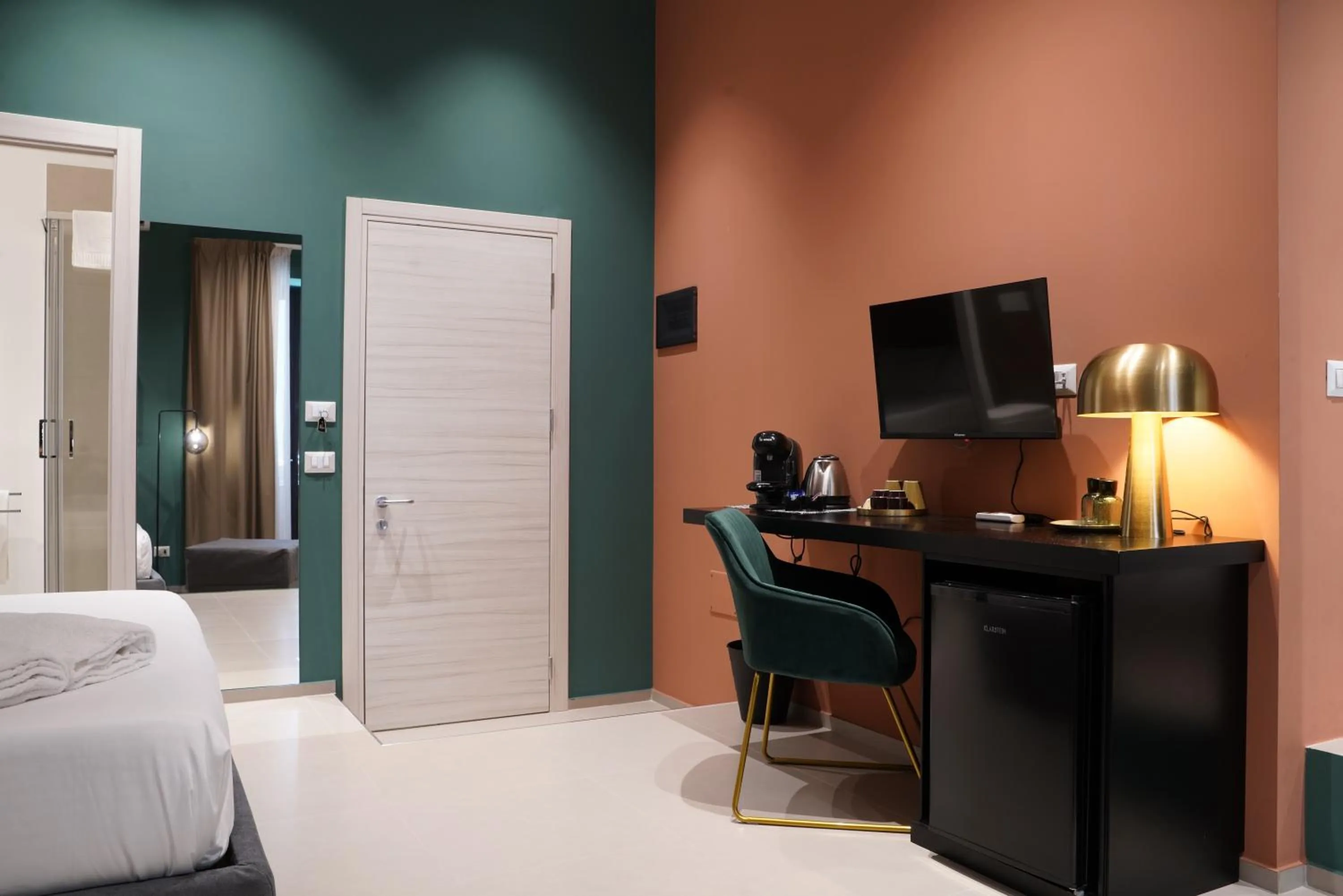 Seating area, Bed in La Regina del Duomo Catania Centro