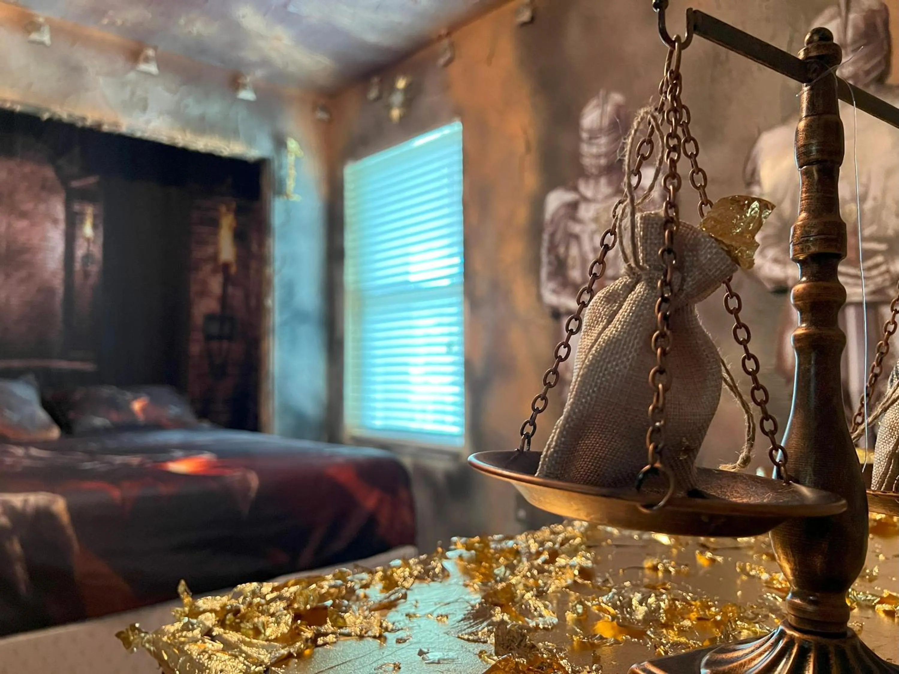 Decorative detail, Bed in Magical Castle Near Theme Parks