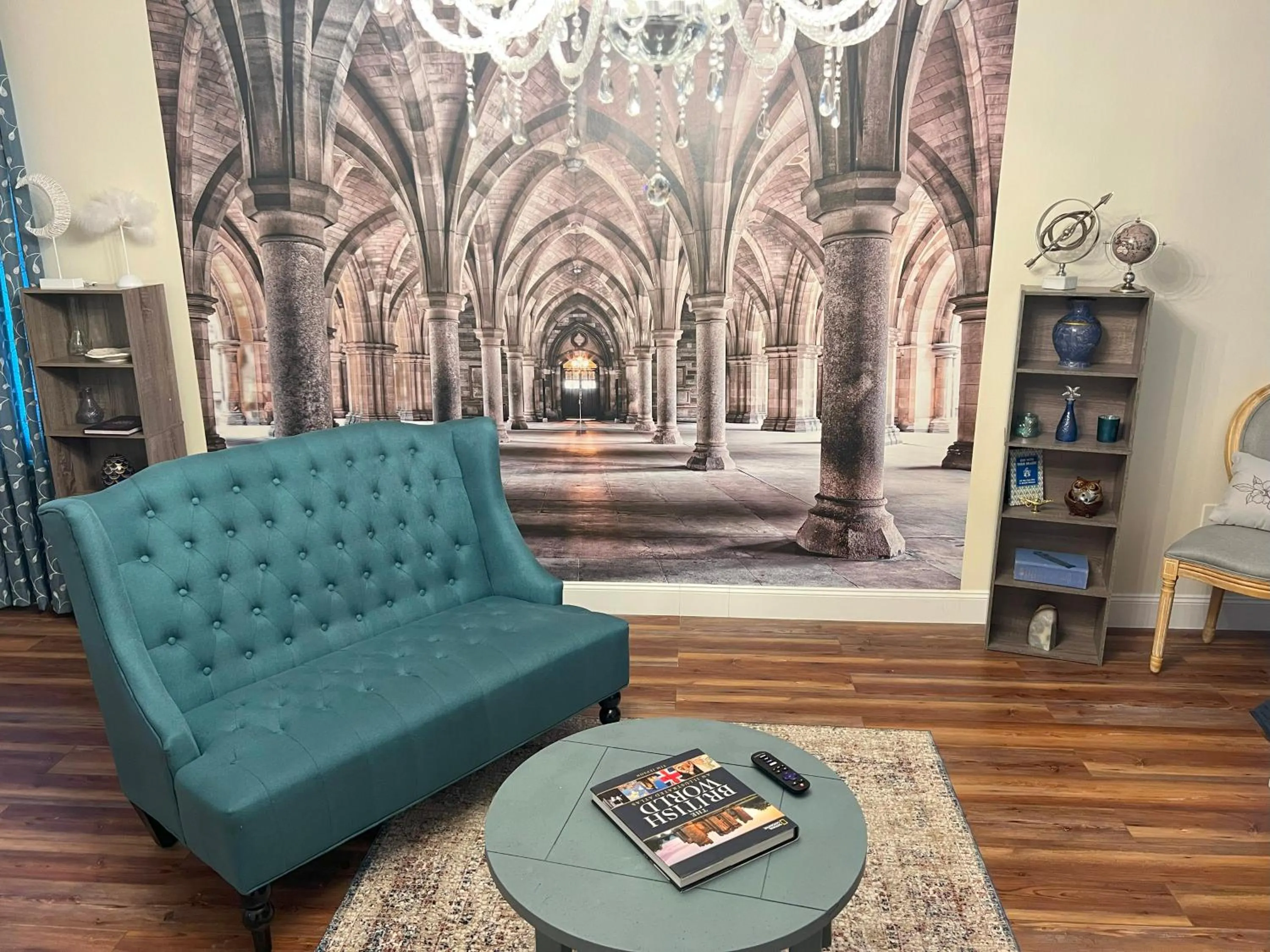 Seating area in Magical Castle Near Theme Parks