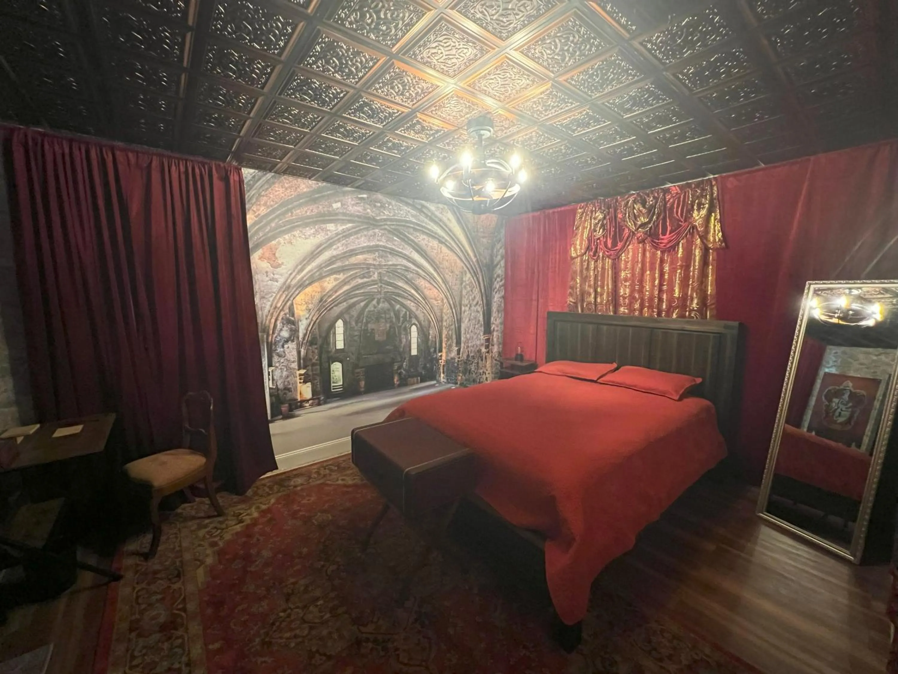 Photo of the whole room, Bed in Magical Castle Near Theme Parks