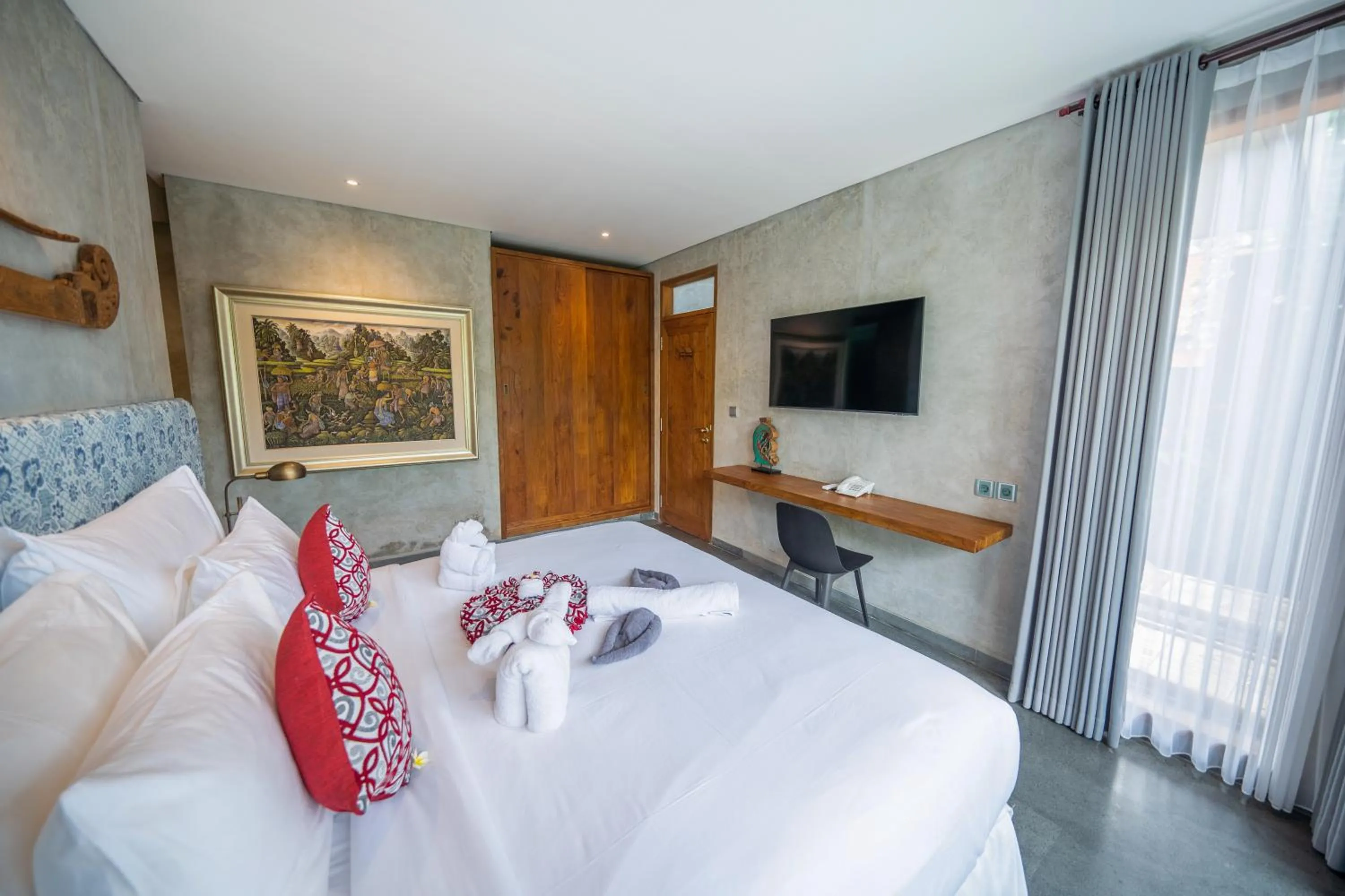 Bed in Ubud Diary Villa