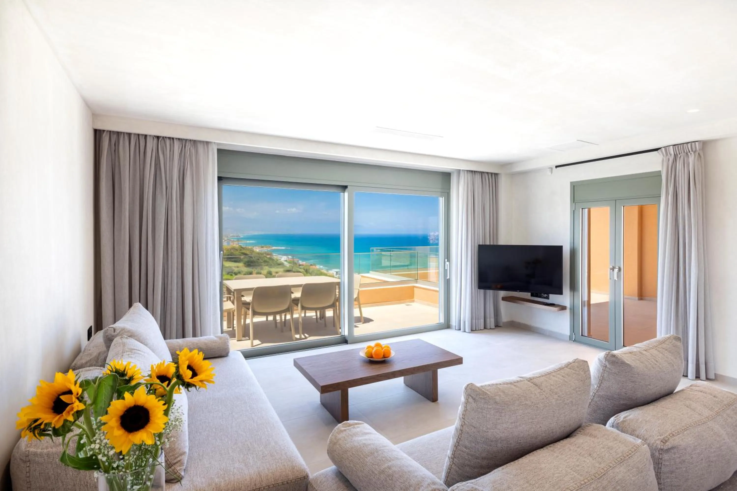 Living room in Dedalos Touch Boutique Hotel