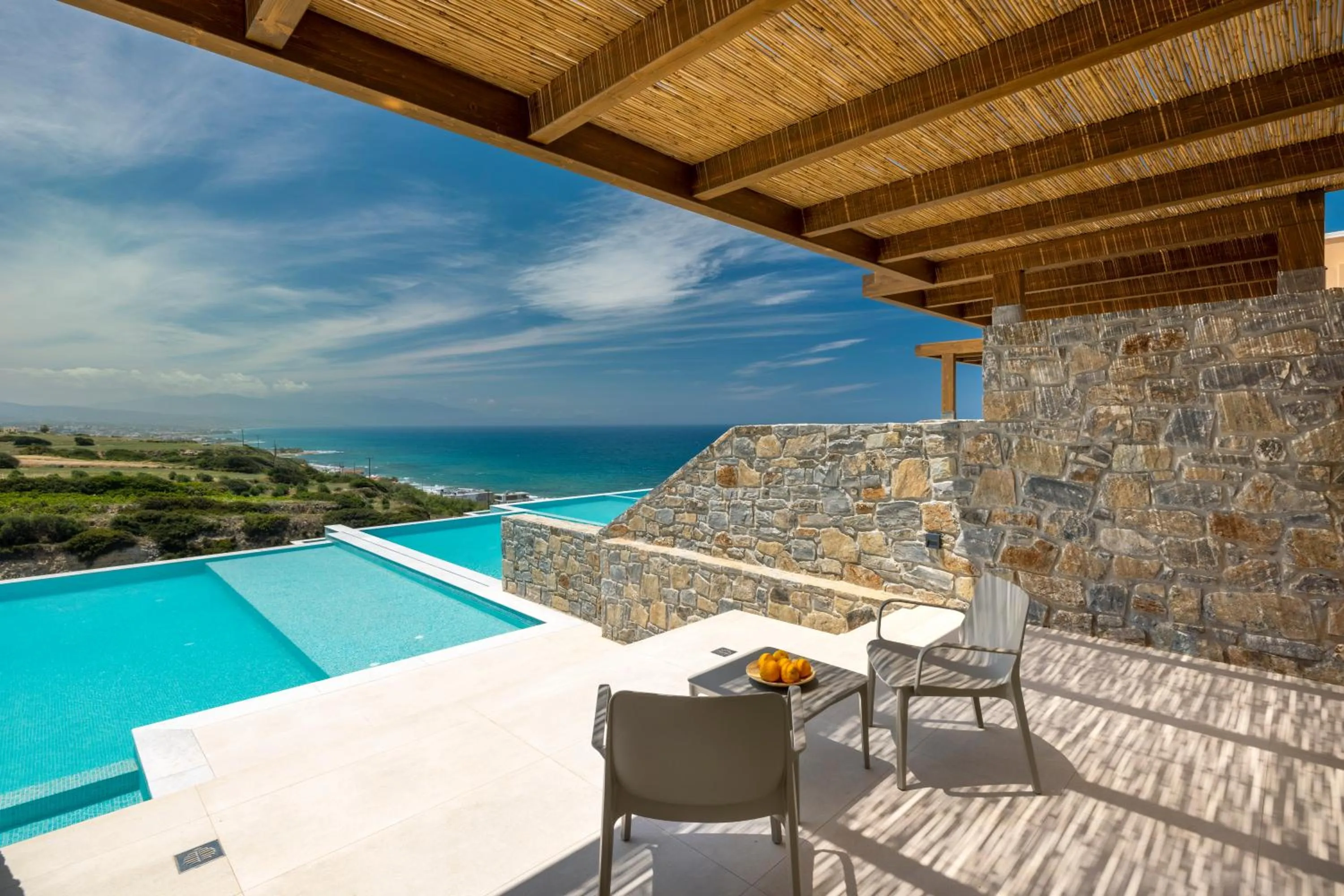 Pool view in Dedalos Touch Boutique Hotel