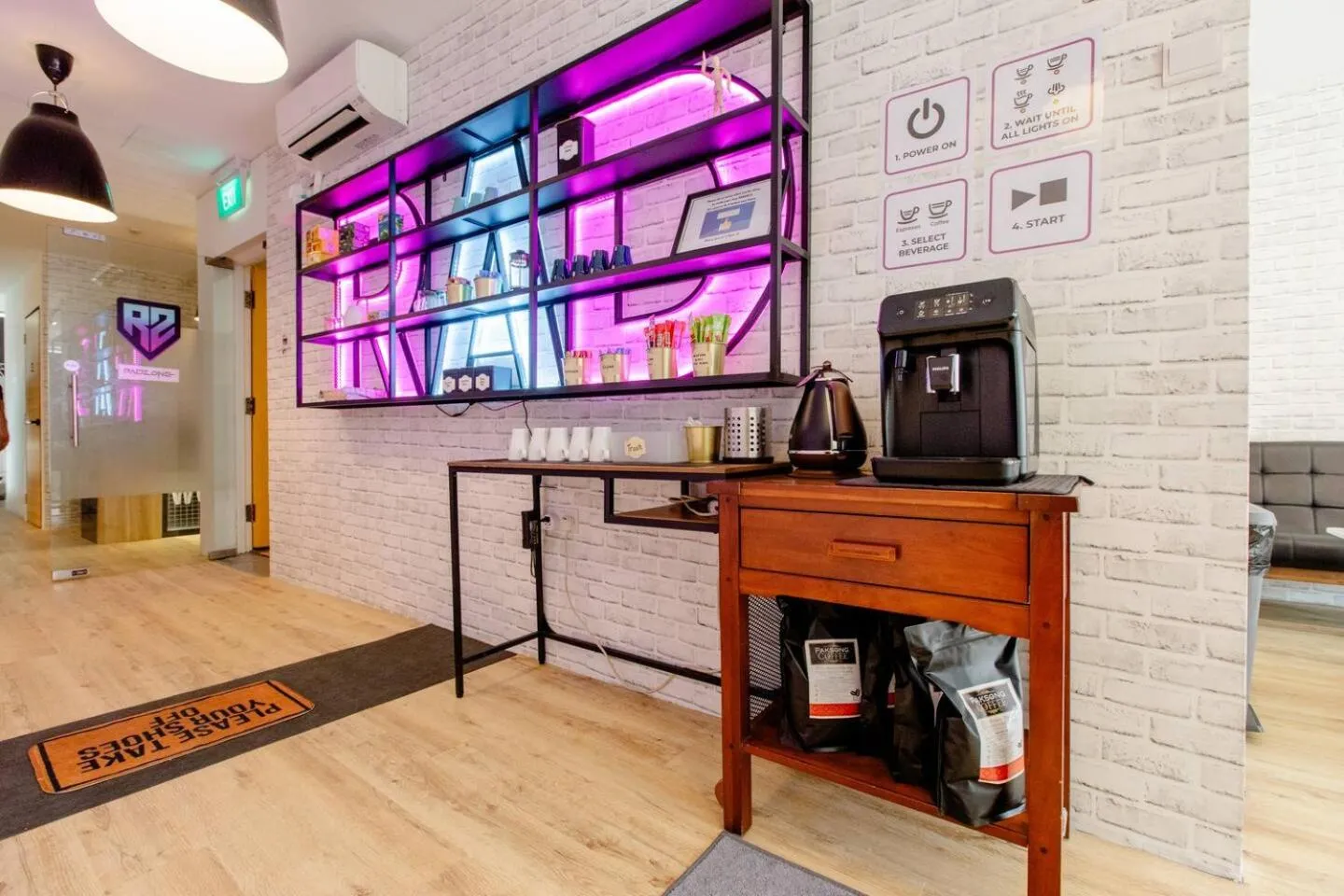 Living room in RadZone Hostel