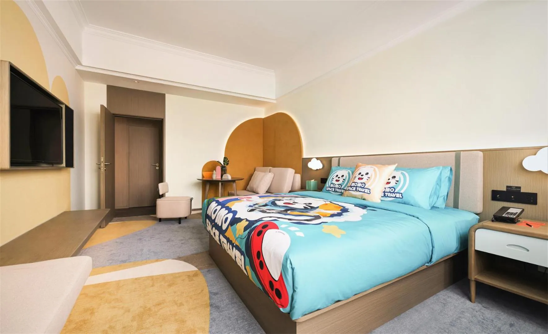 Bed in Wanda Yi Hotel Wuxi