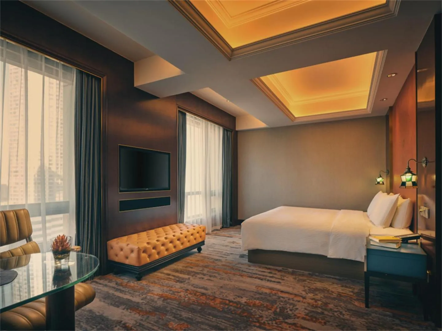 Photo of the whole room, Bed in Wanda Yi Hotel Wuxi
