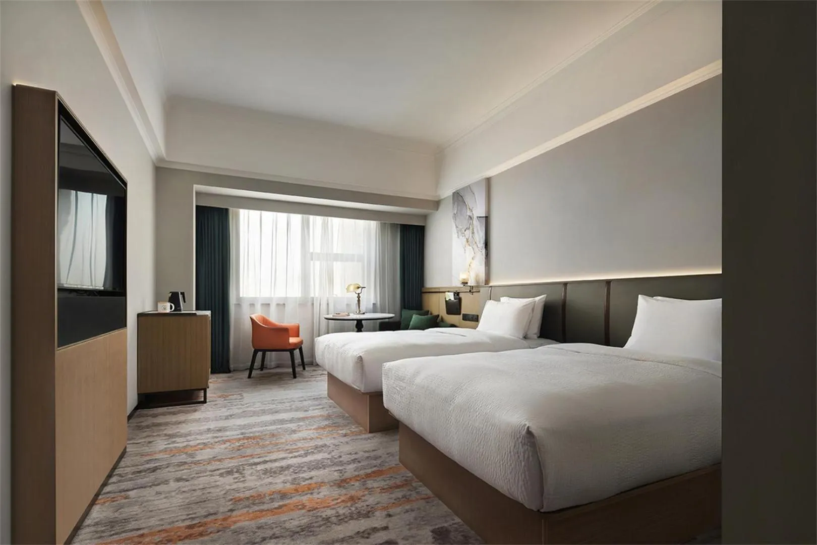 Bed in Wanda Yi Hotel Wuxi