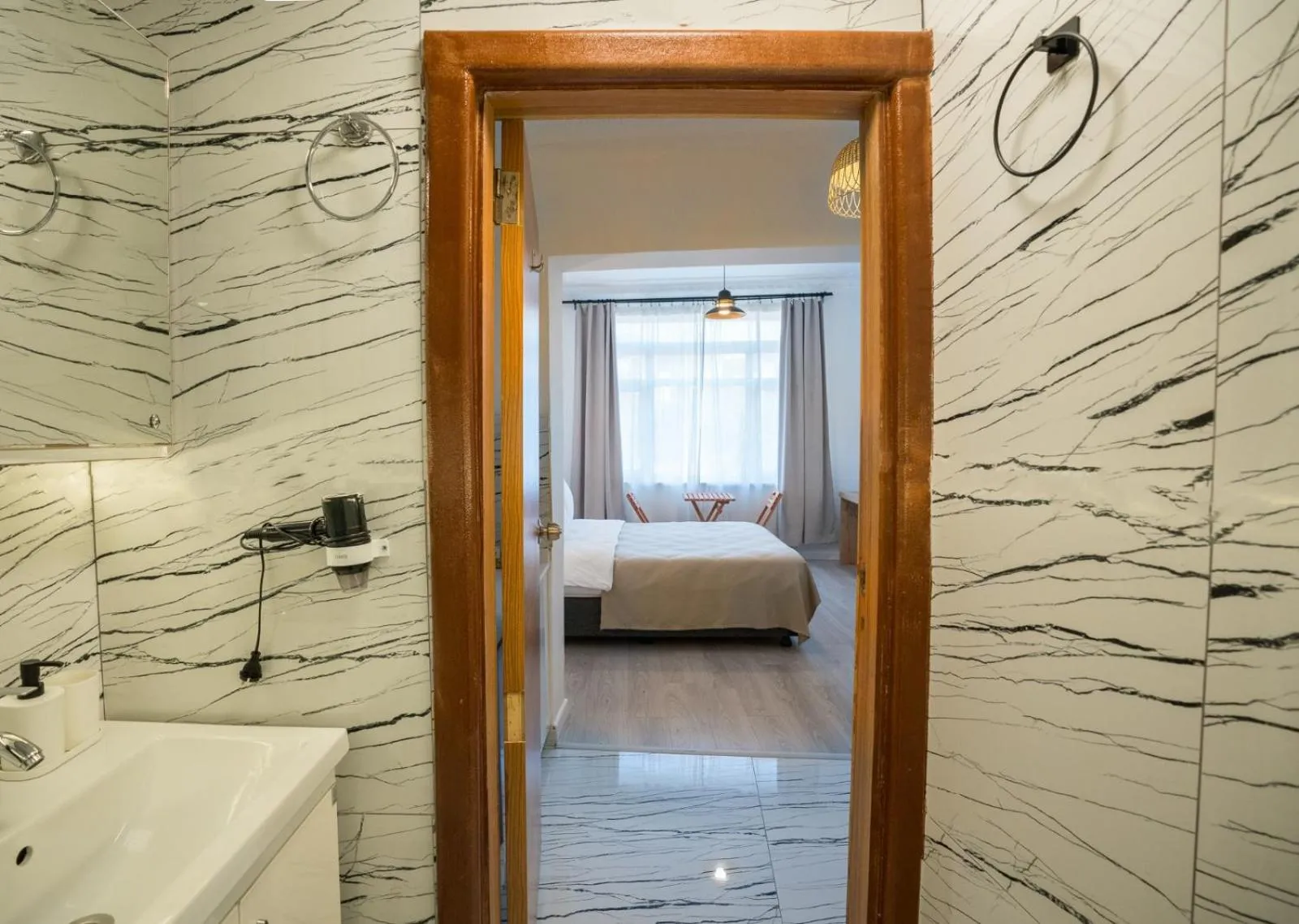 Bathroom, Bed in Antalya D&D Garden