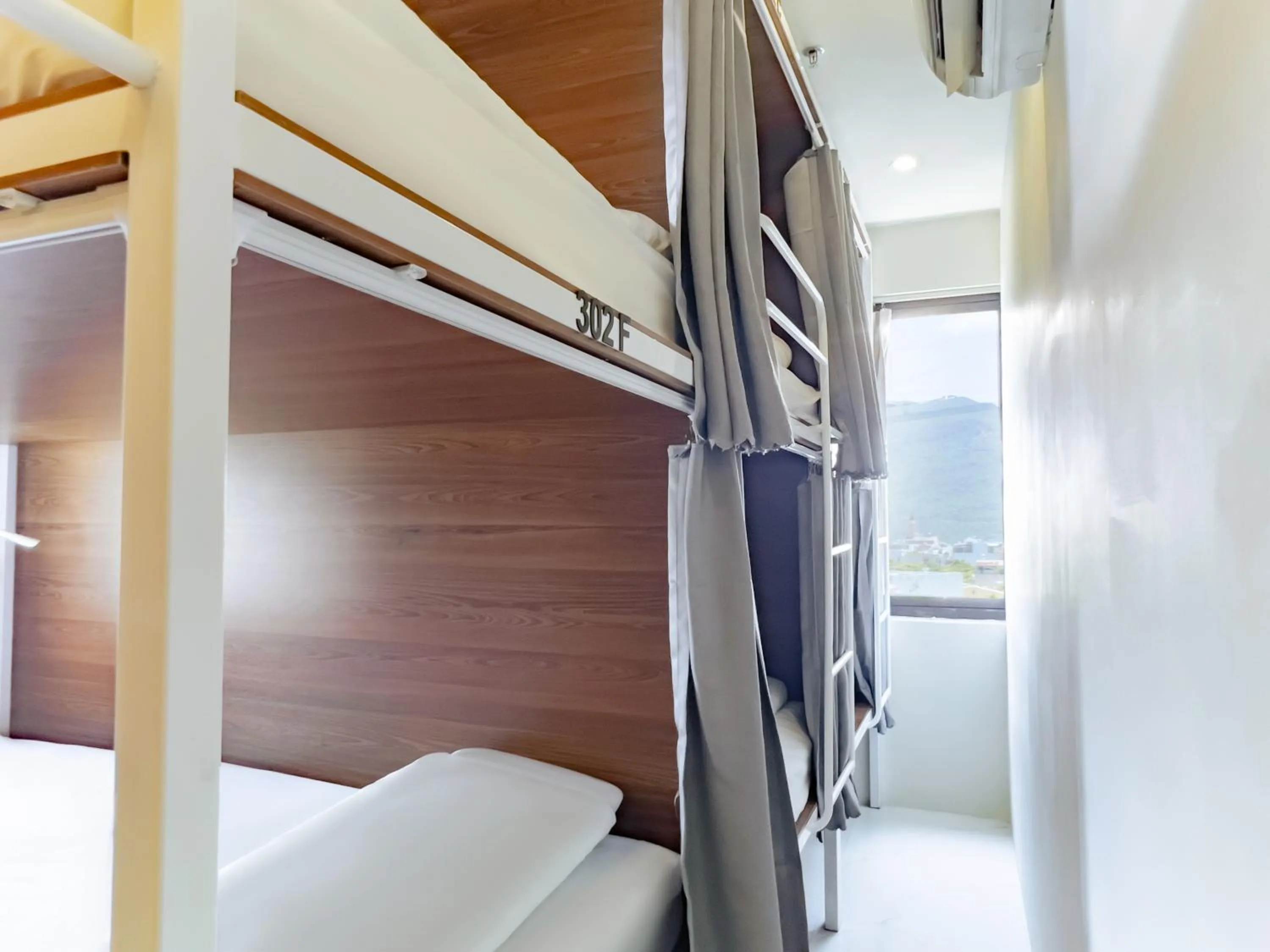 View (from property/room), Bed in The Backpacker Hostel and spa