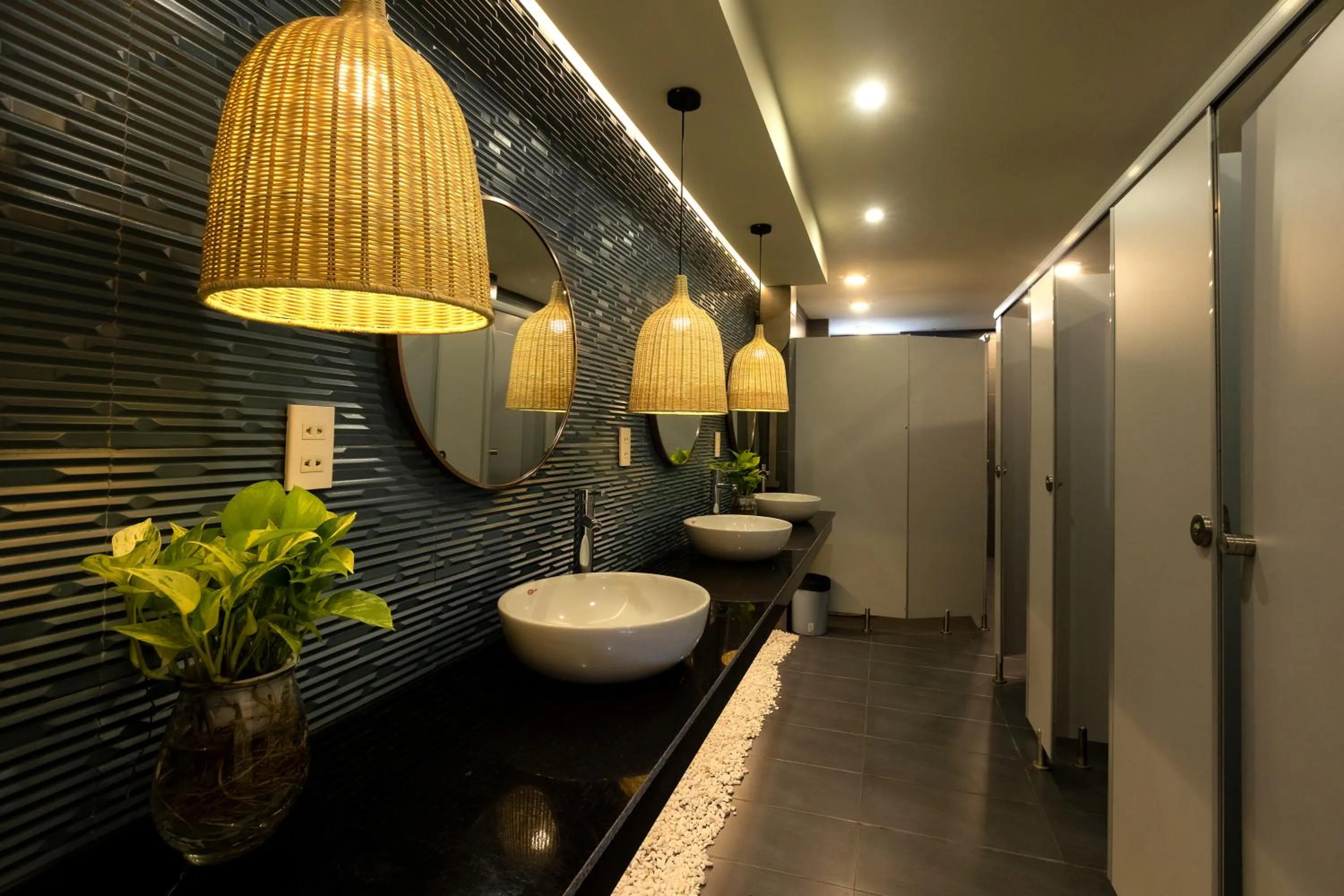 Bathroom in The Backpacker Hostel and spa