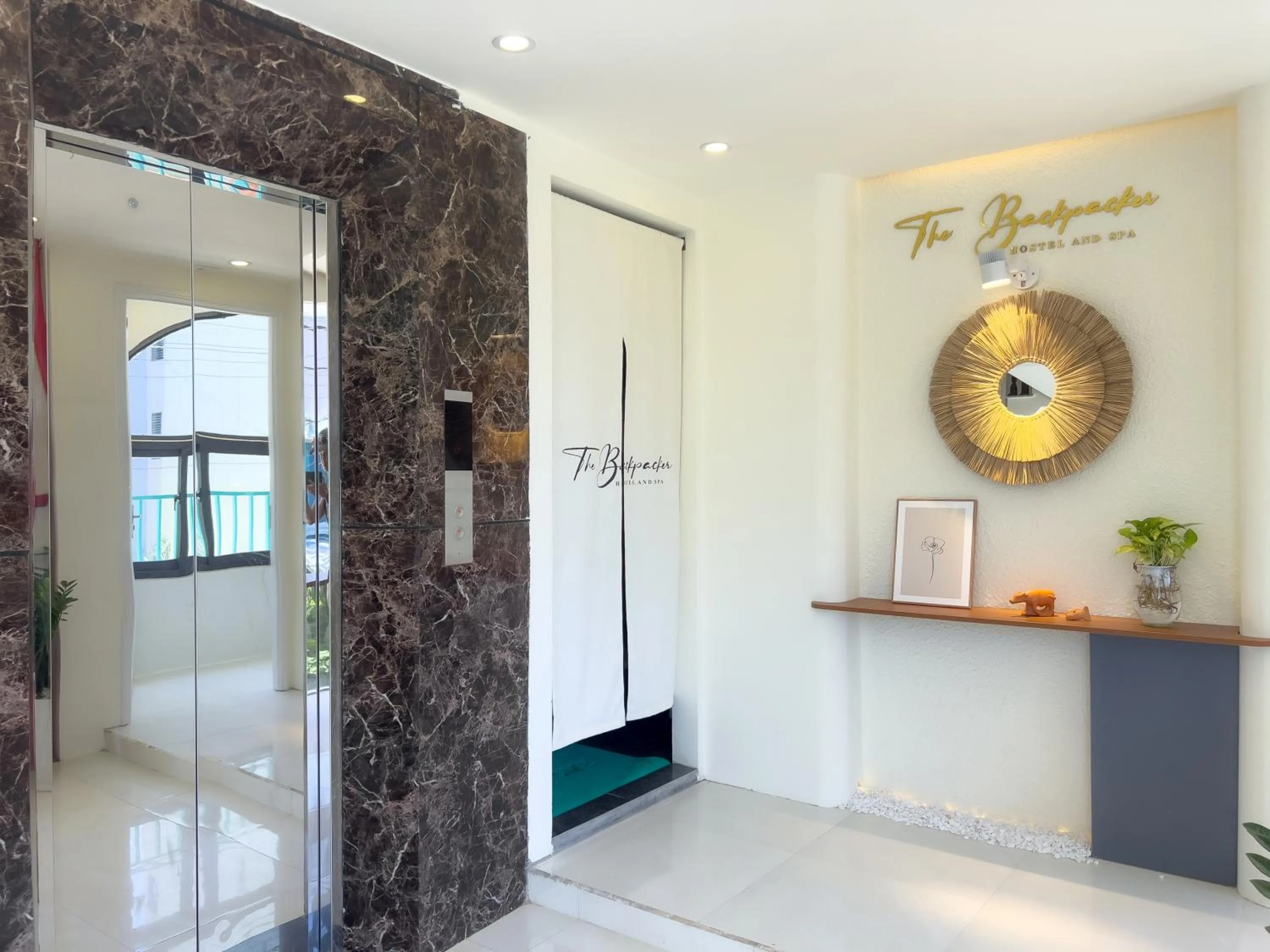 Decorative detail in The Backpacker Hostel and spa