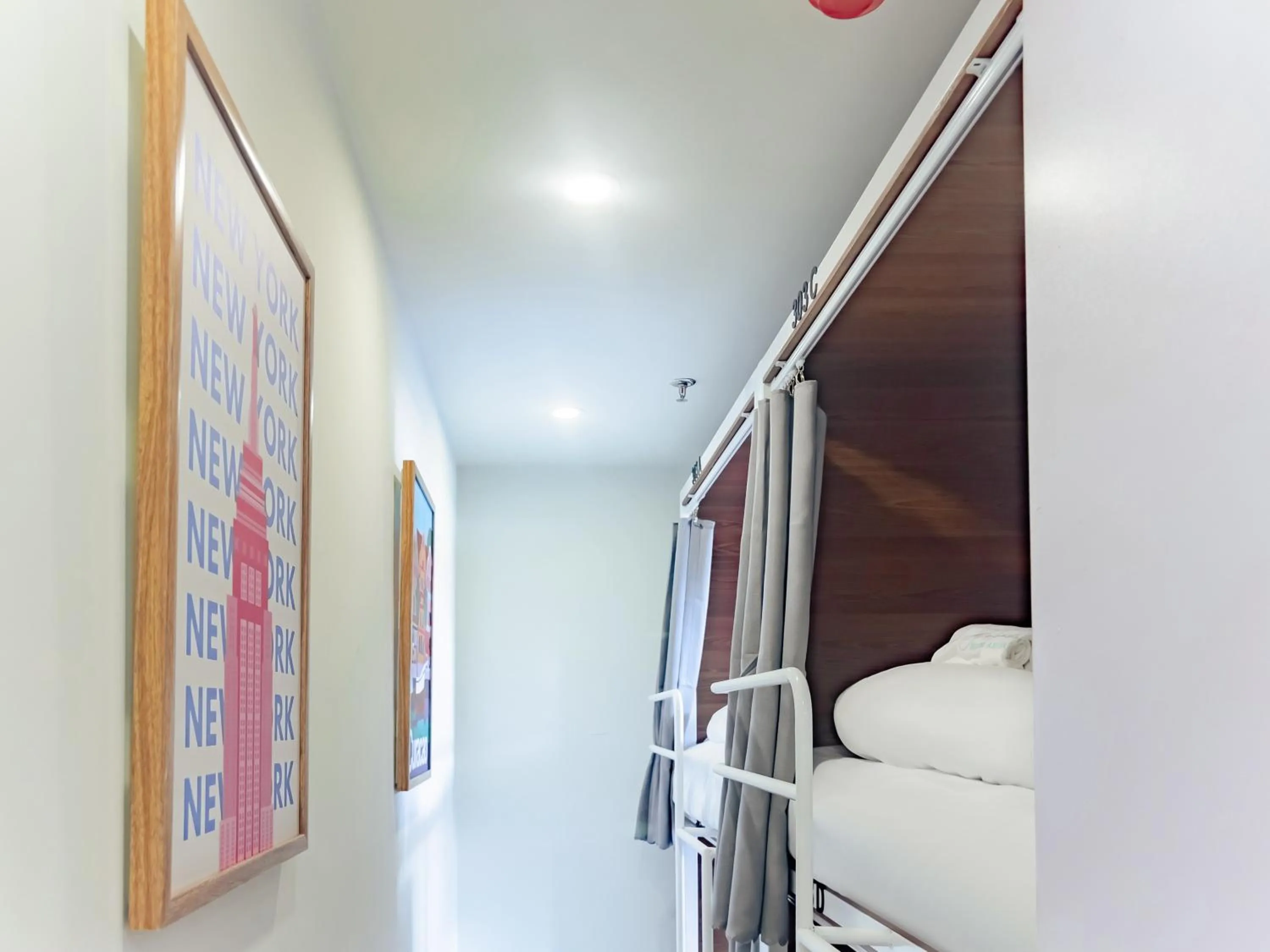 Decorative detail, Bed in The Backpacker Hostel and spa