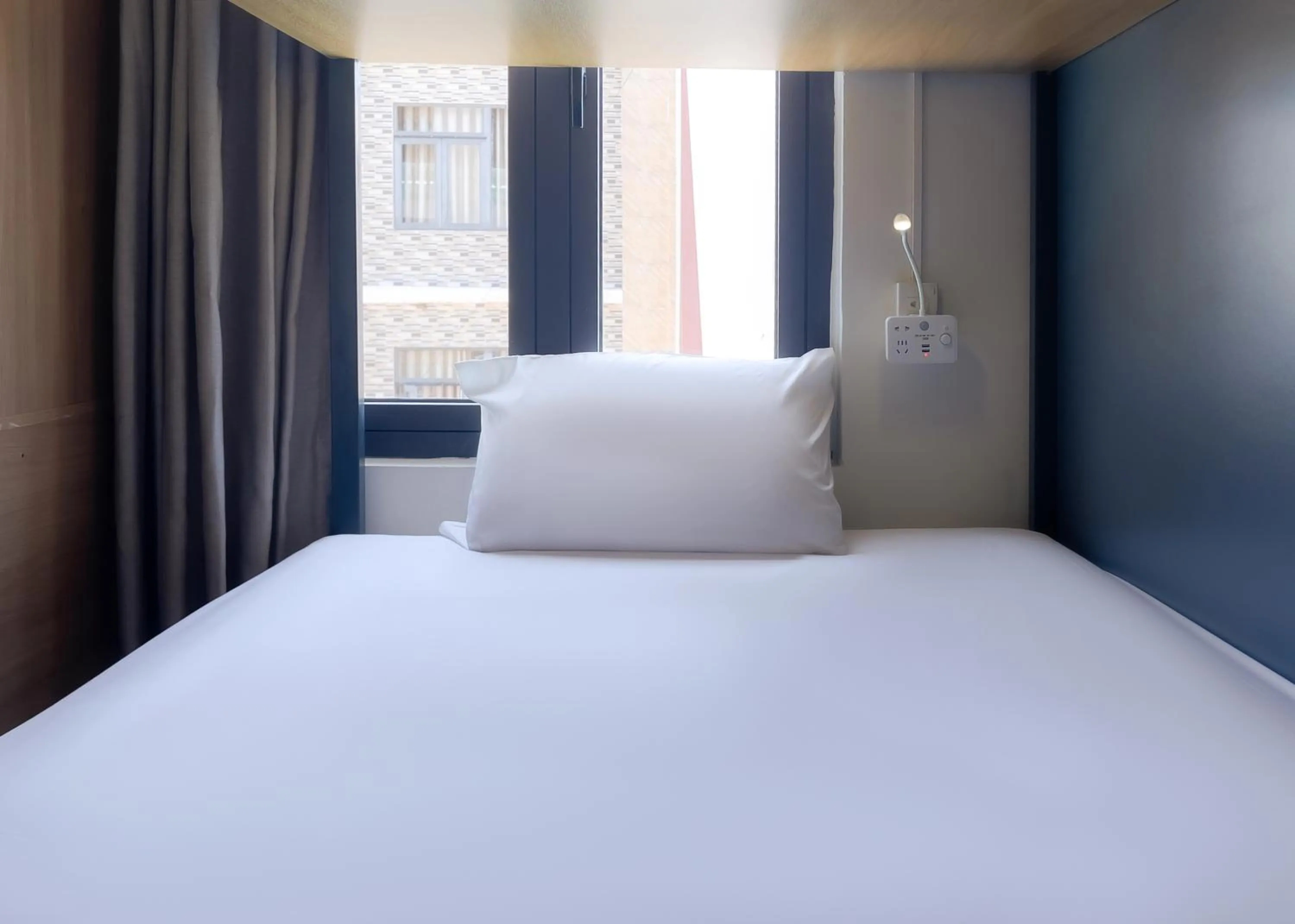 View (from property/room), Bed in The Backpacker Hostel and spa