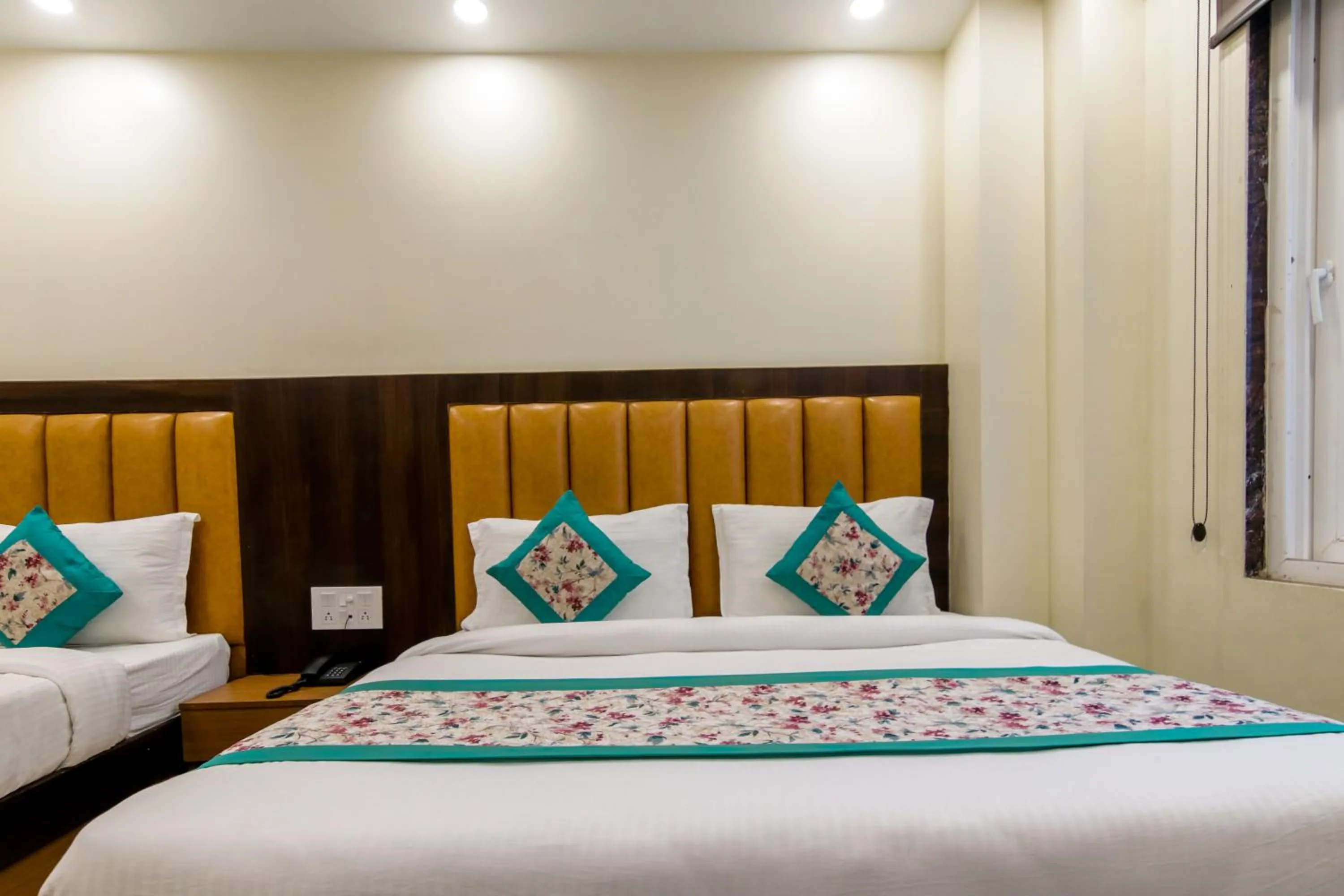 Photo of the whole room, Bed in Hotel Royal Rosette Near New Delhi Railway Station - Connaught Place and VFS