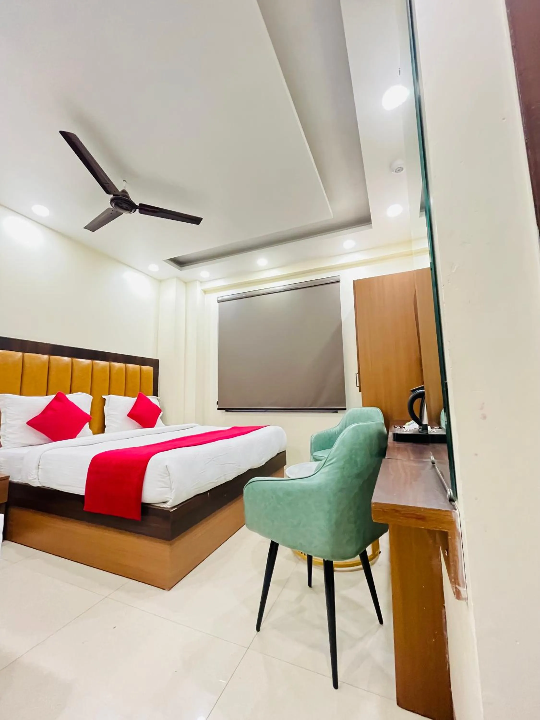 Photo of the whole room, Bed in Hotel Royal Rosette Near New Delhi Railway Station - Connaught Place and VFS