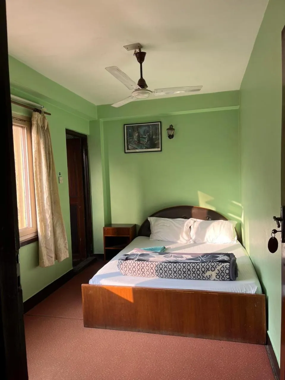 Bed in Hotel Sweet Dreams thamel kathmandu