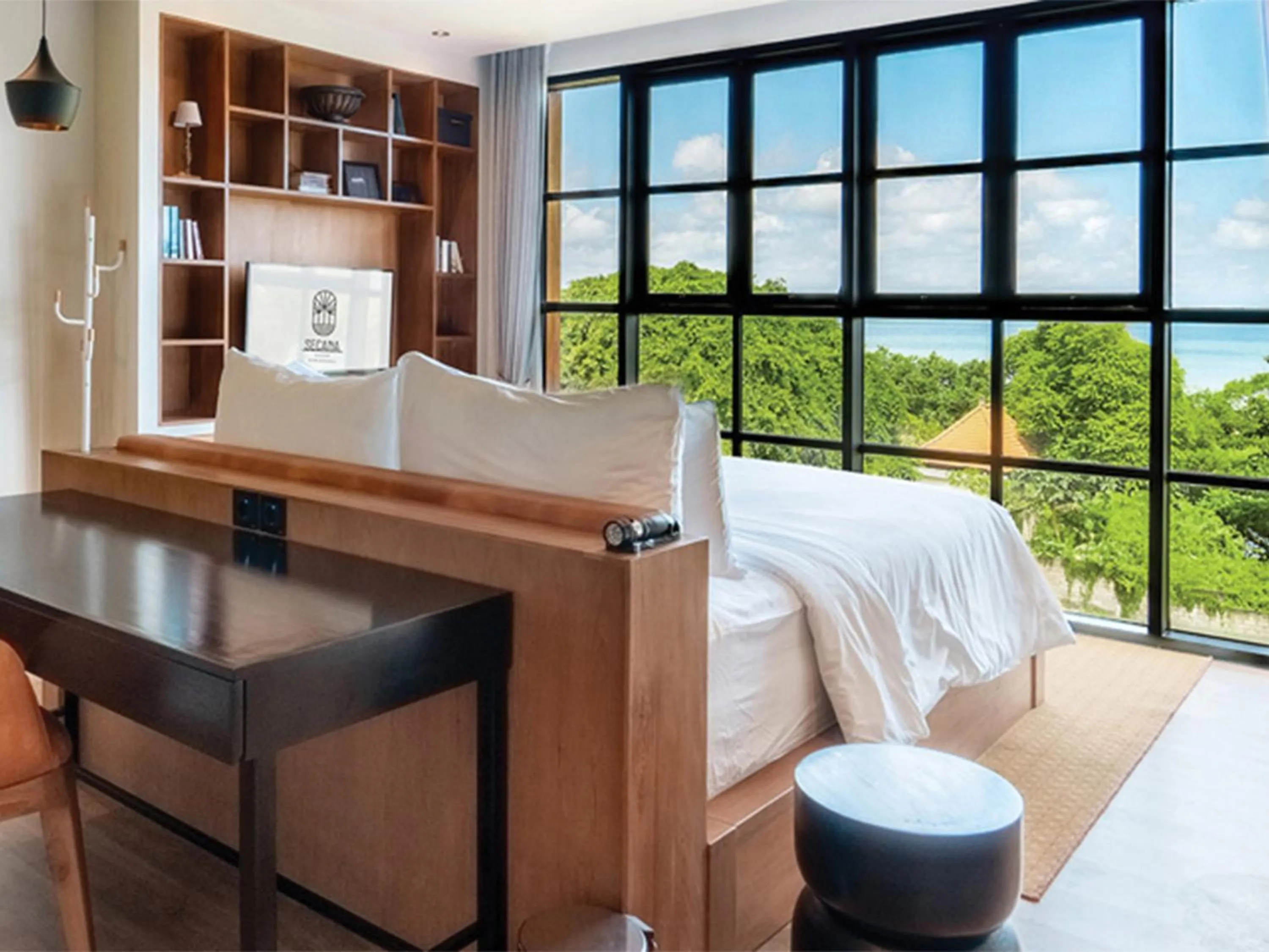 View (from property/room), Bed in Secana Beachtown Resort & Villas