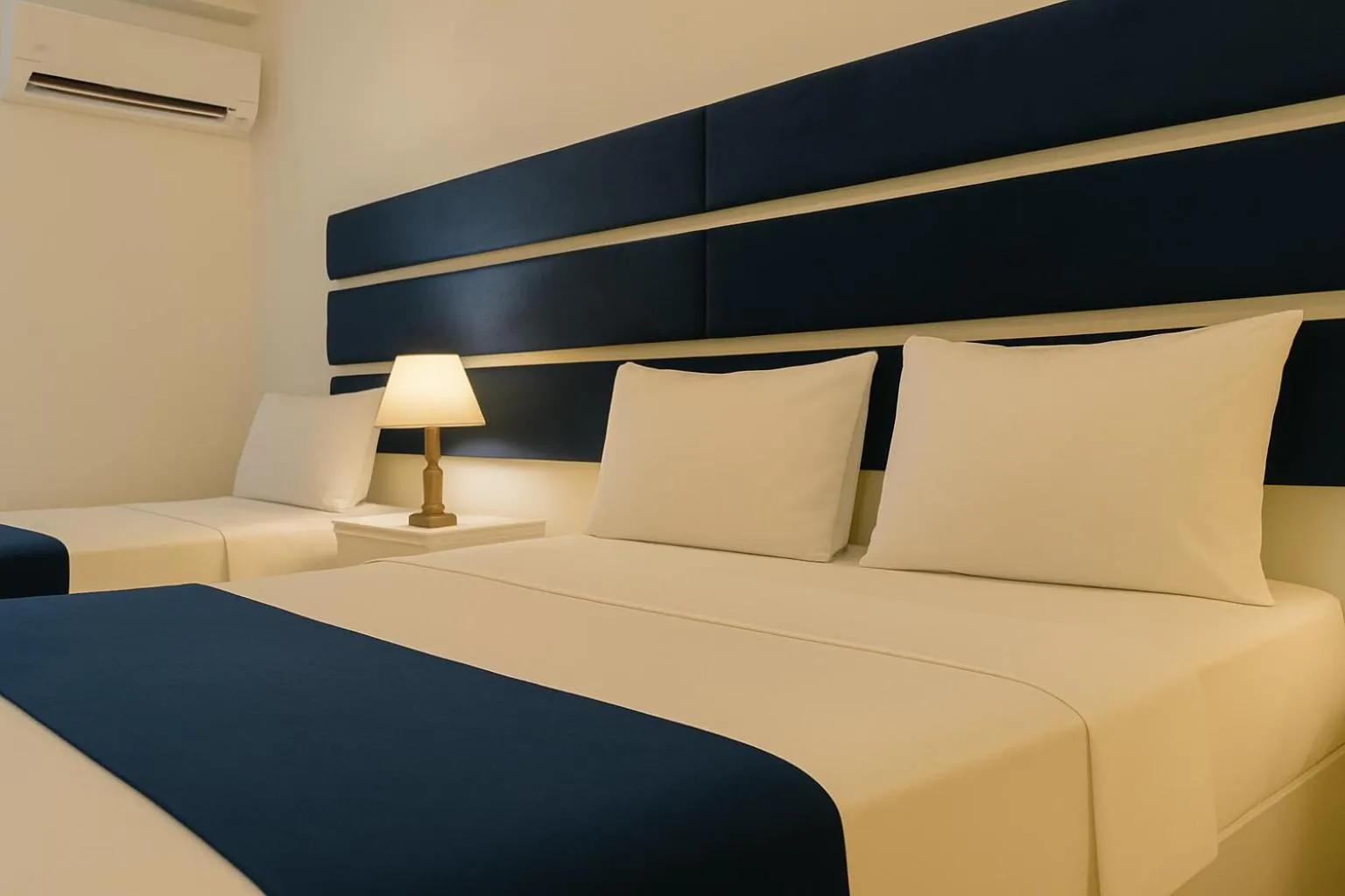 Bed in Hotel Grand Palace