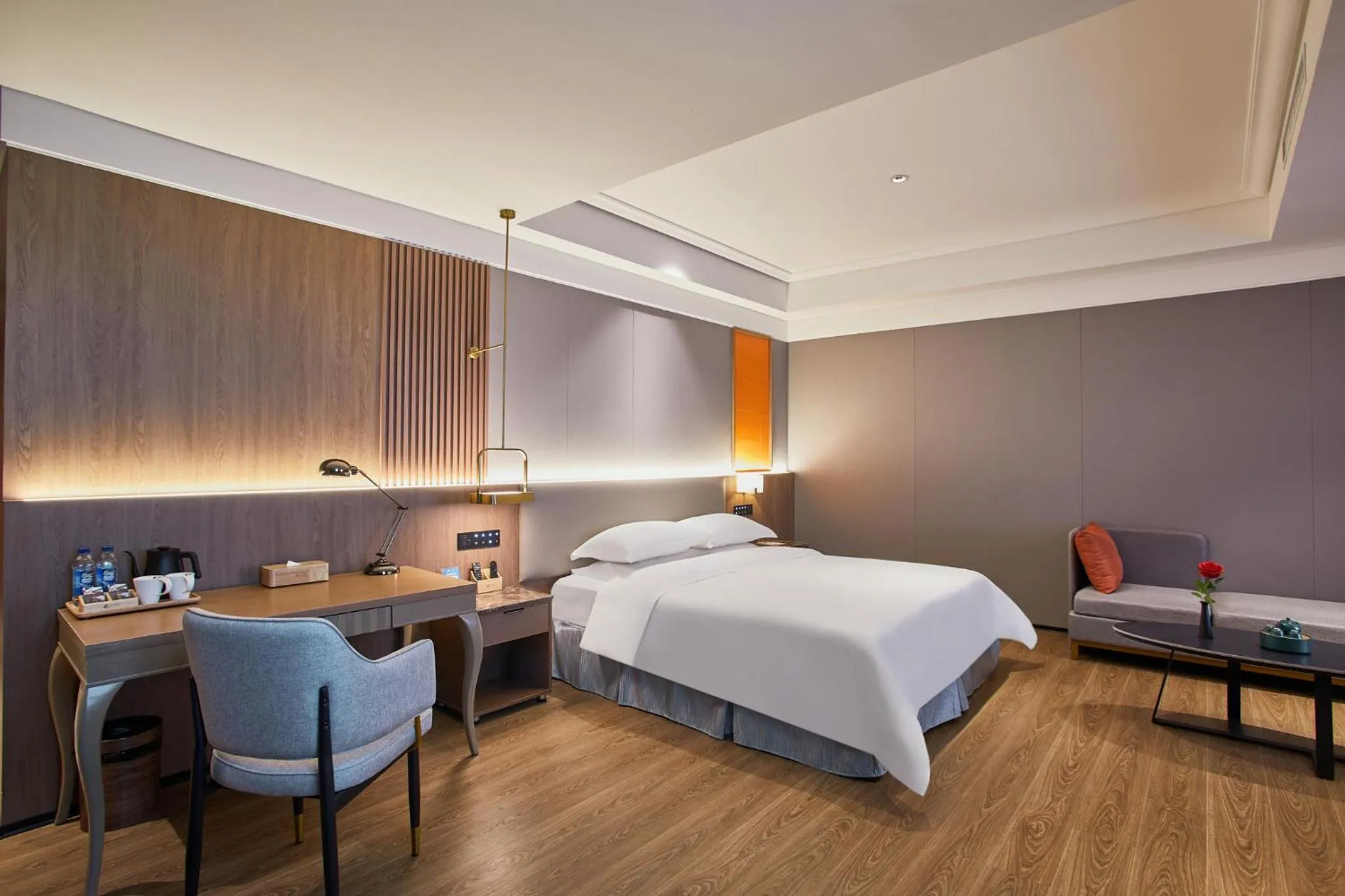 Bed in Harriway Garden Hotel Houjie