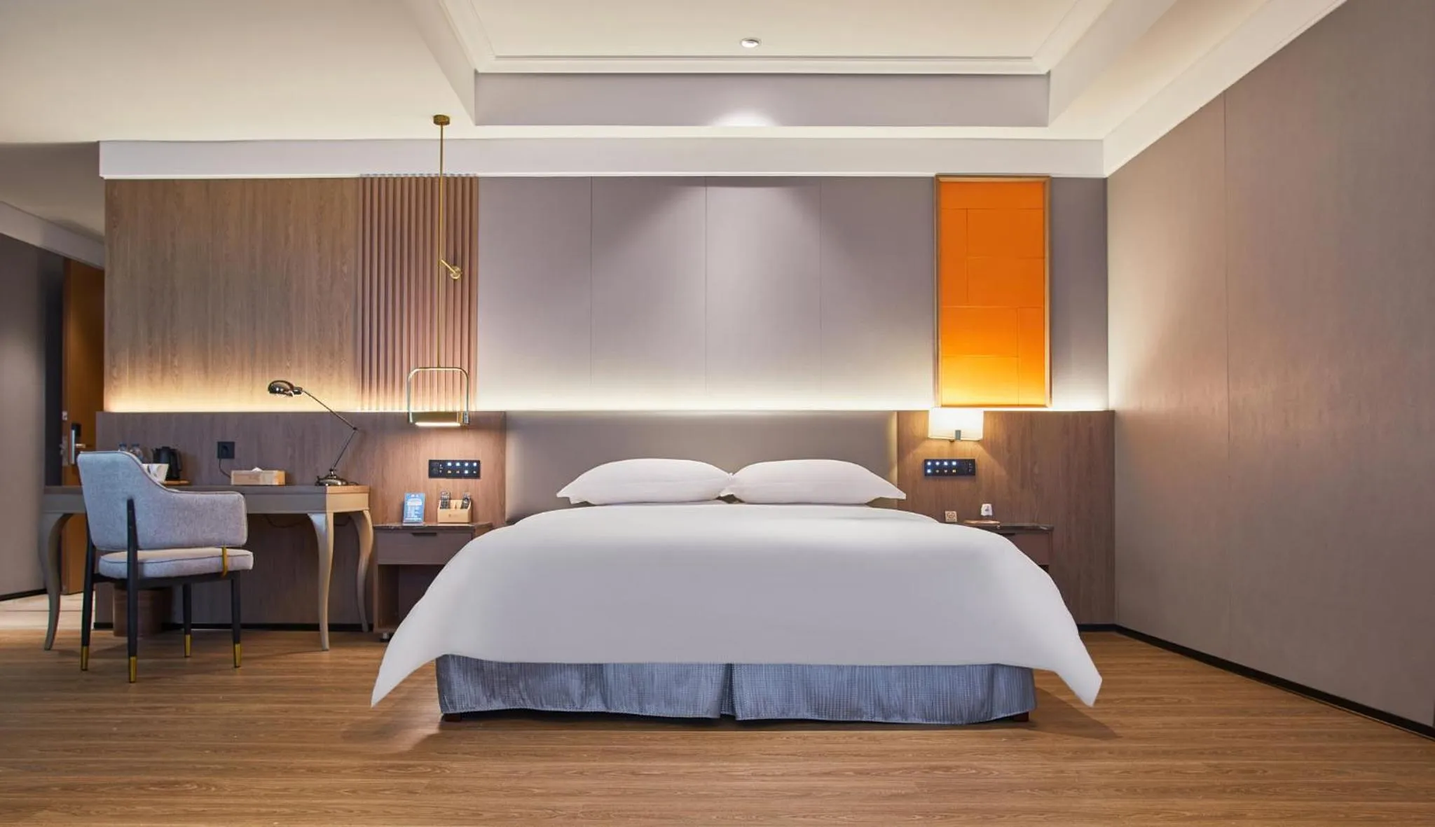 Bed in Harriway Garden Hotel Houjie