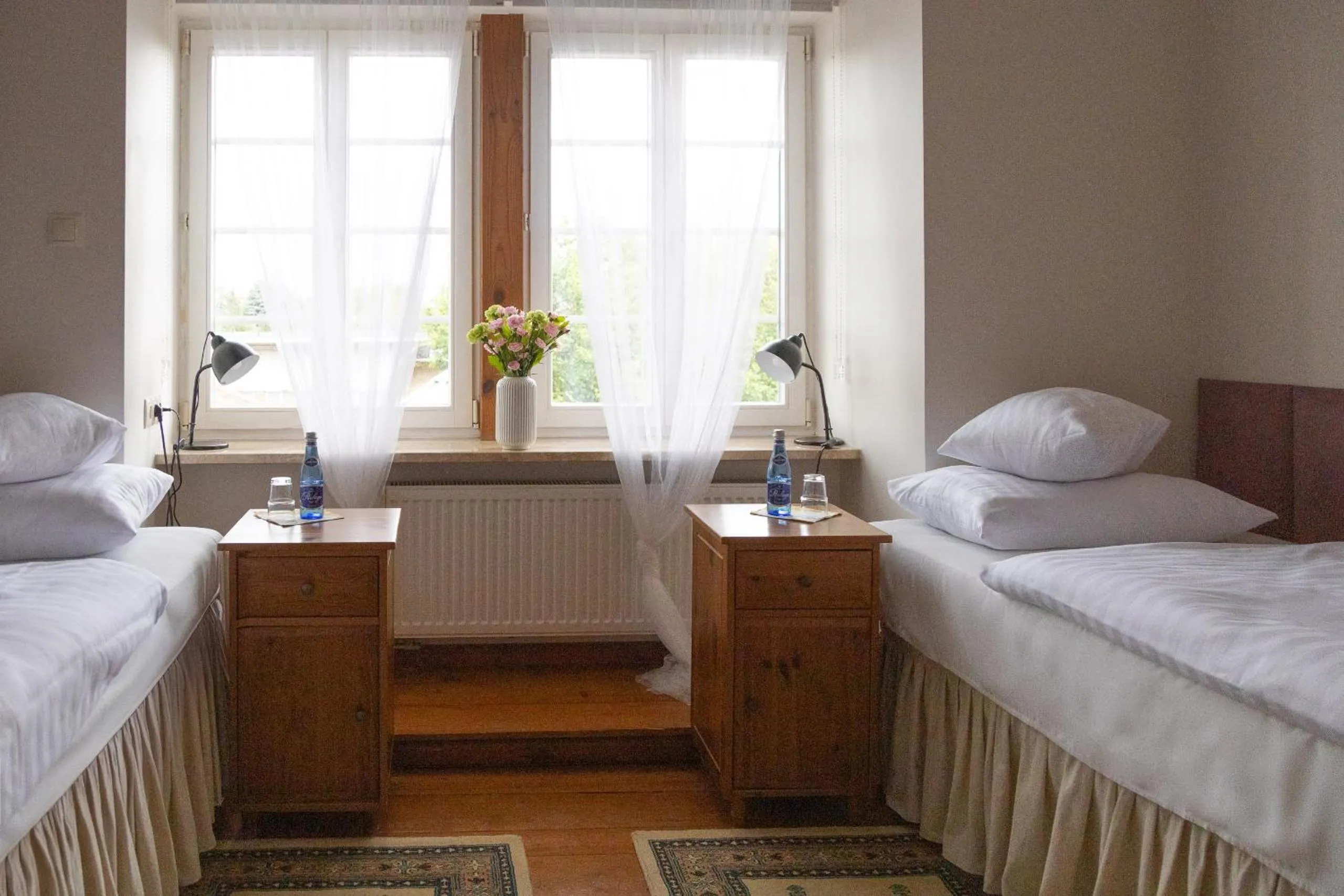 Bed in Mleczarnia Hotel Restauracja