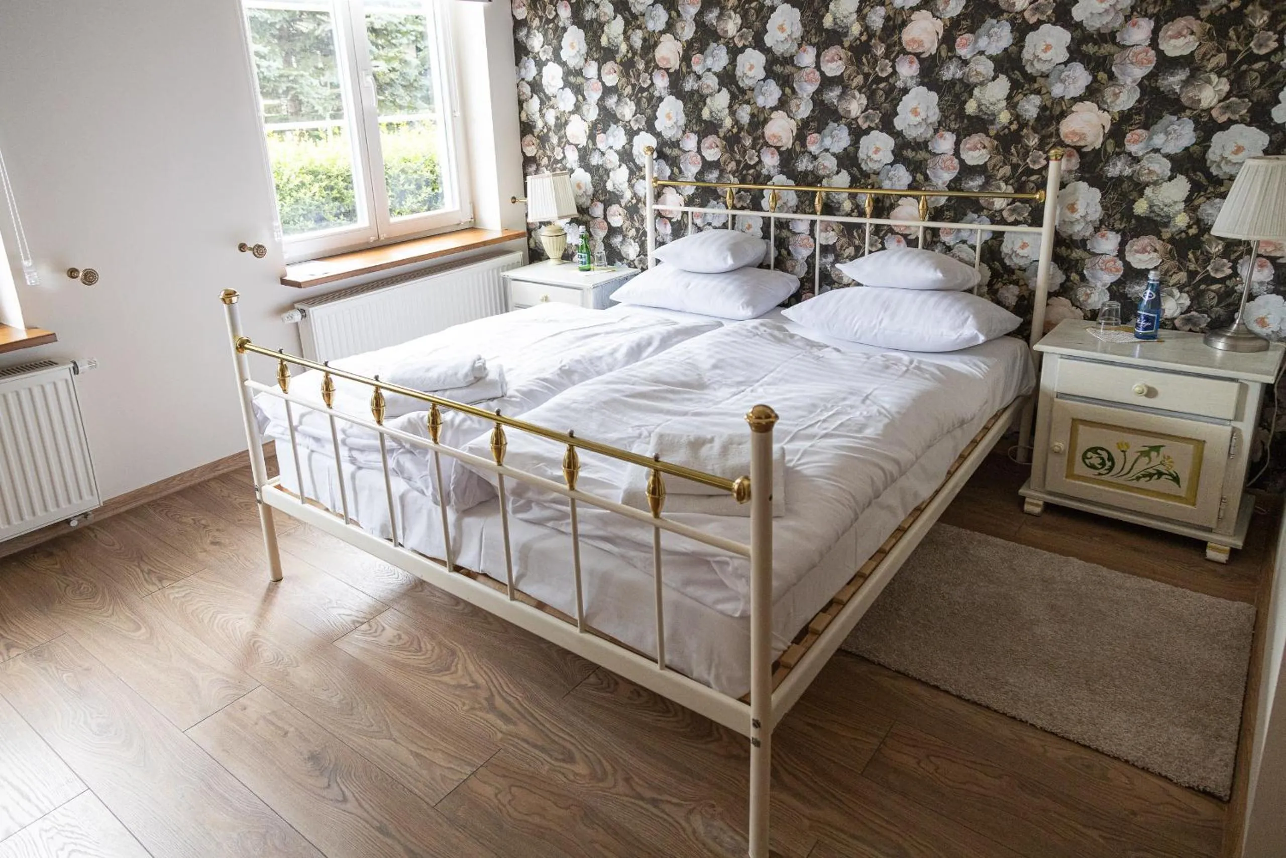 Bed in Mleczarnia Hotel Restauracja