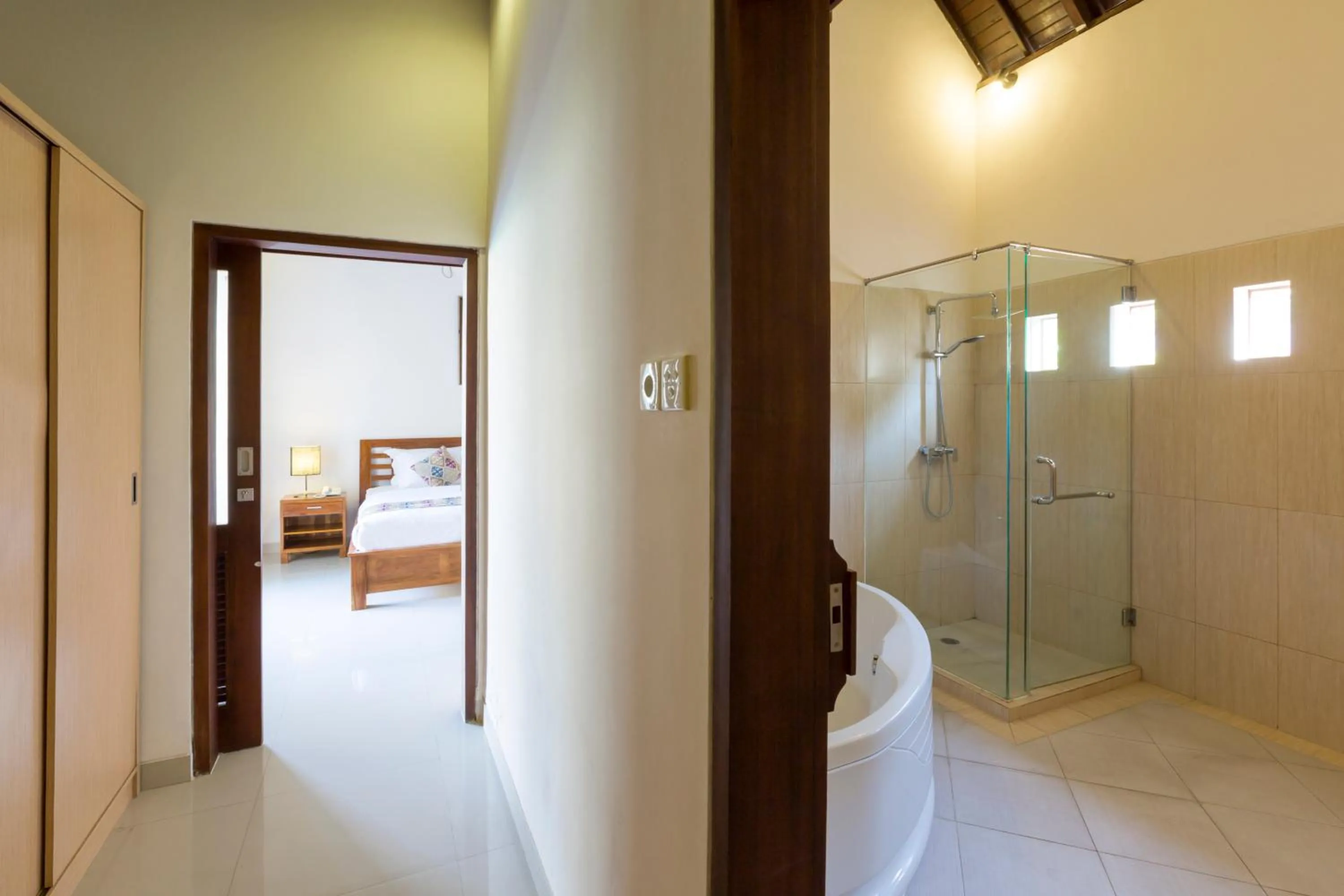 Solarium, Bed in Kubal Villa and Living Seminyak