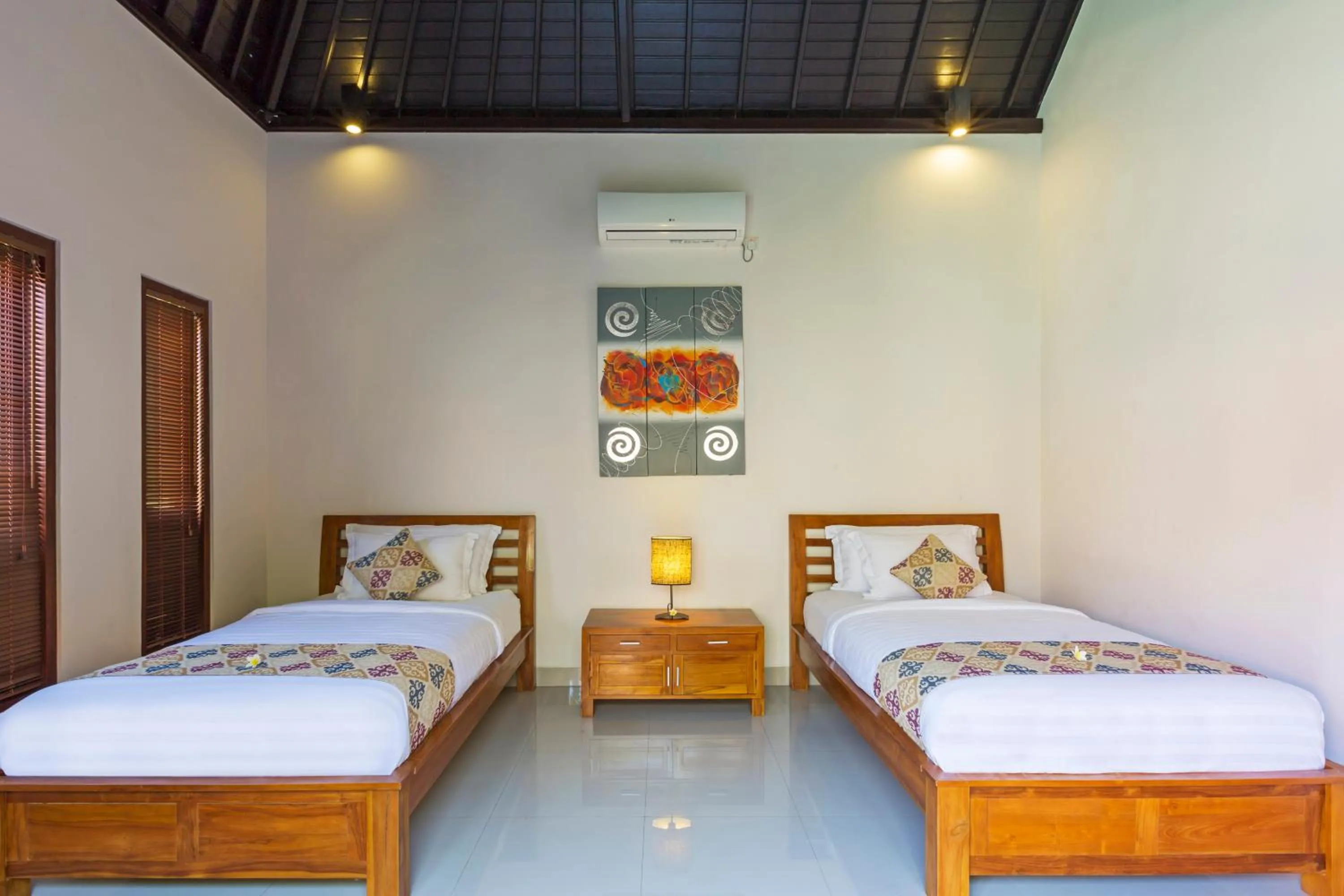 Bedroom, Bed in Kubal Villa and Living Seminyak