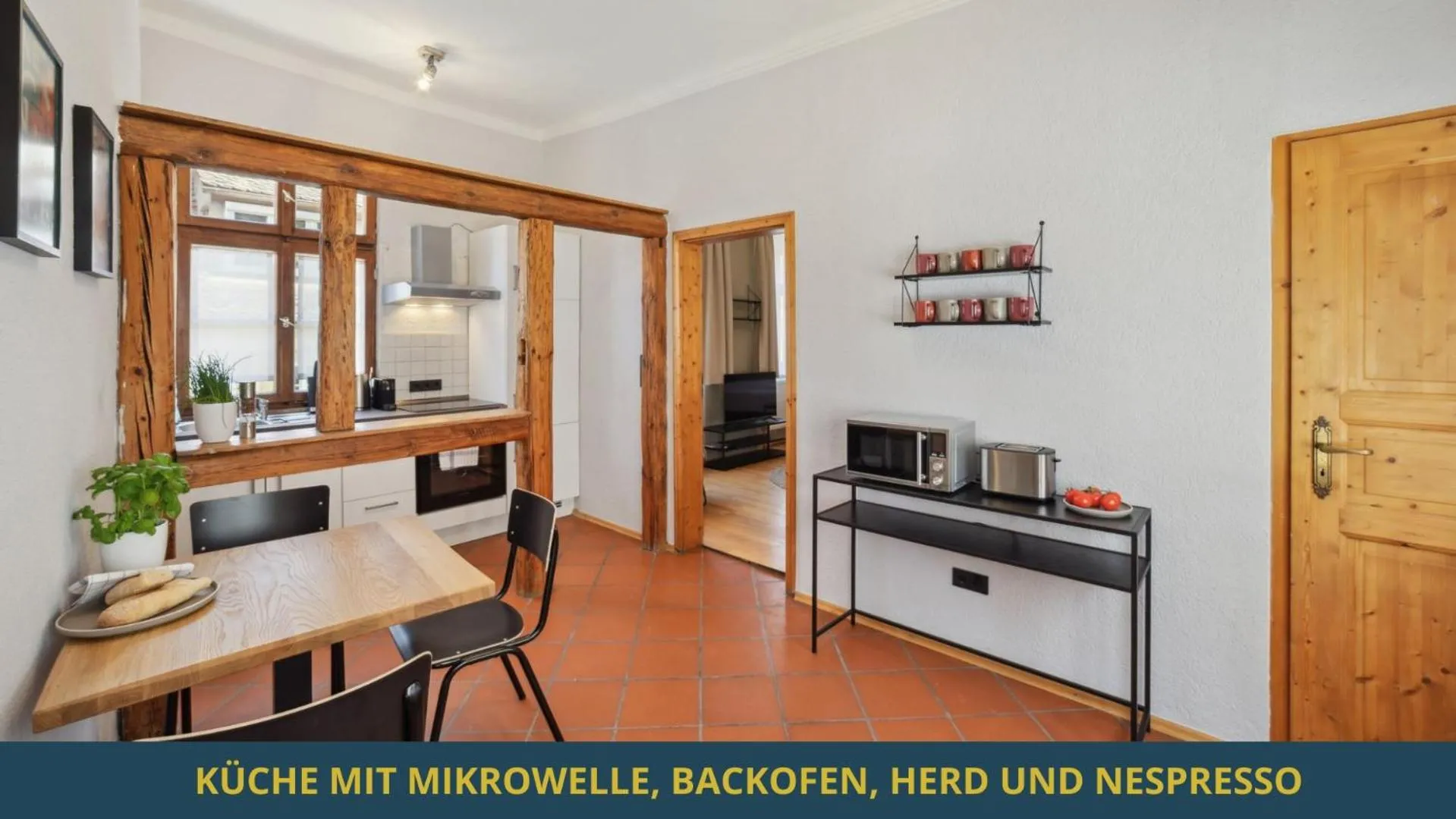Kitchen or kitchenette in SandAPART34 - 4 tolle FeWos von 1-9 Pers mitten in der Altstadt