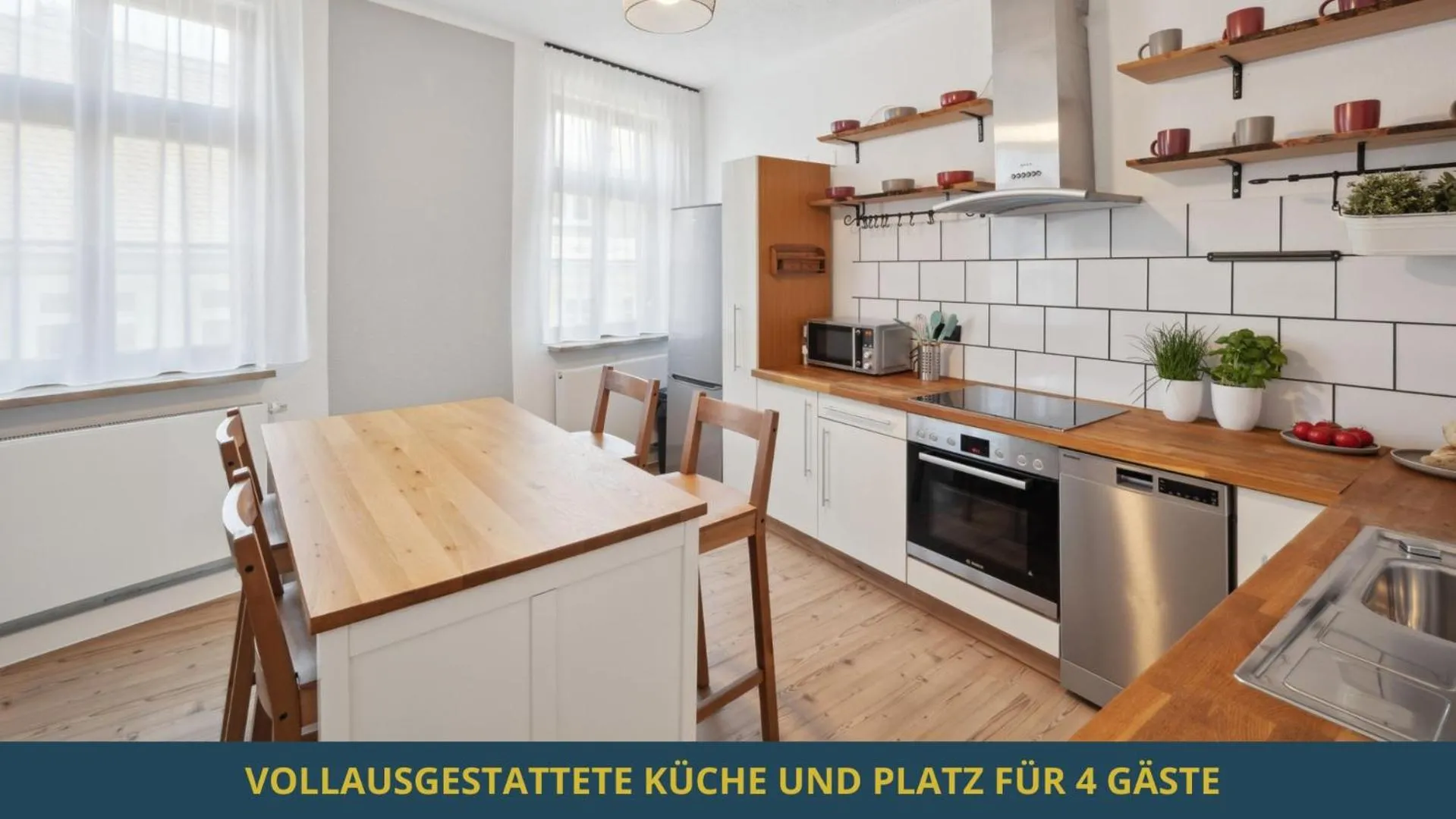 Kitchen or kitchenette in SandAPART34 - 4 tolle FeWos von 1-9 Pers mitten in der Altstadt