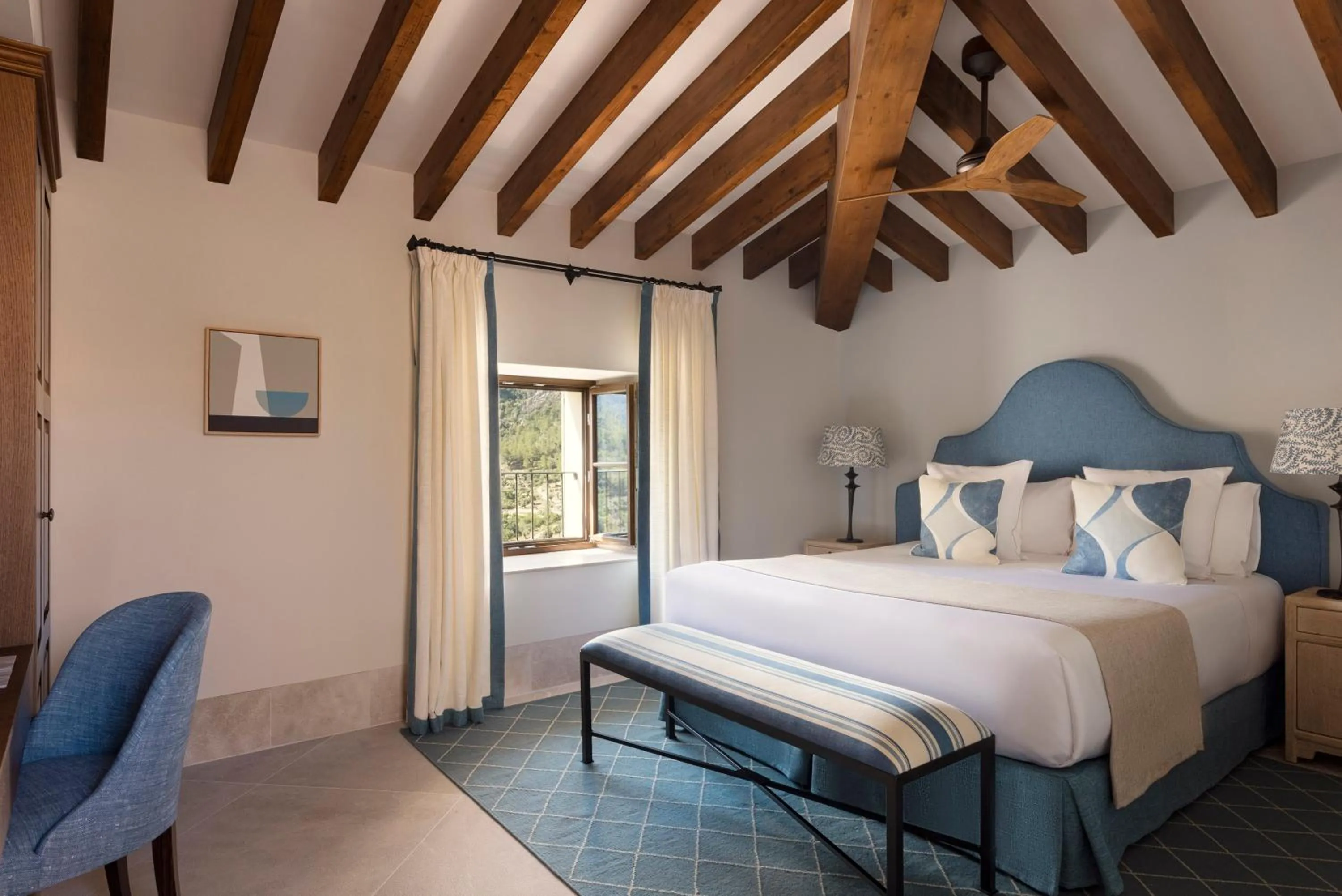 View (from property/room), Bed in Son Bunyola Resort and Villas