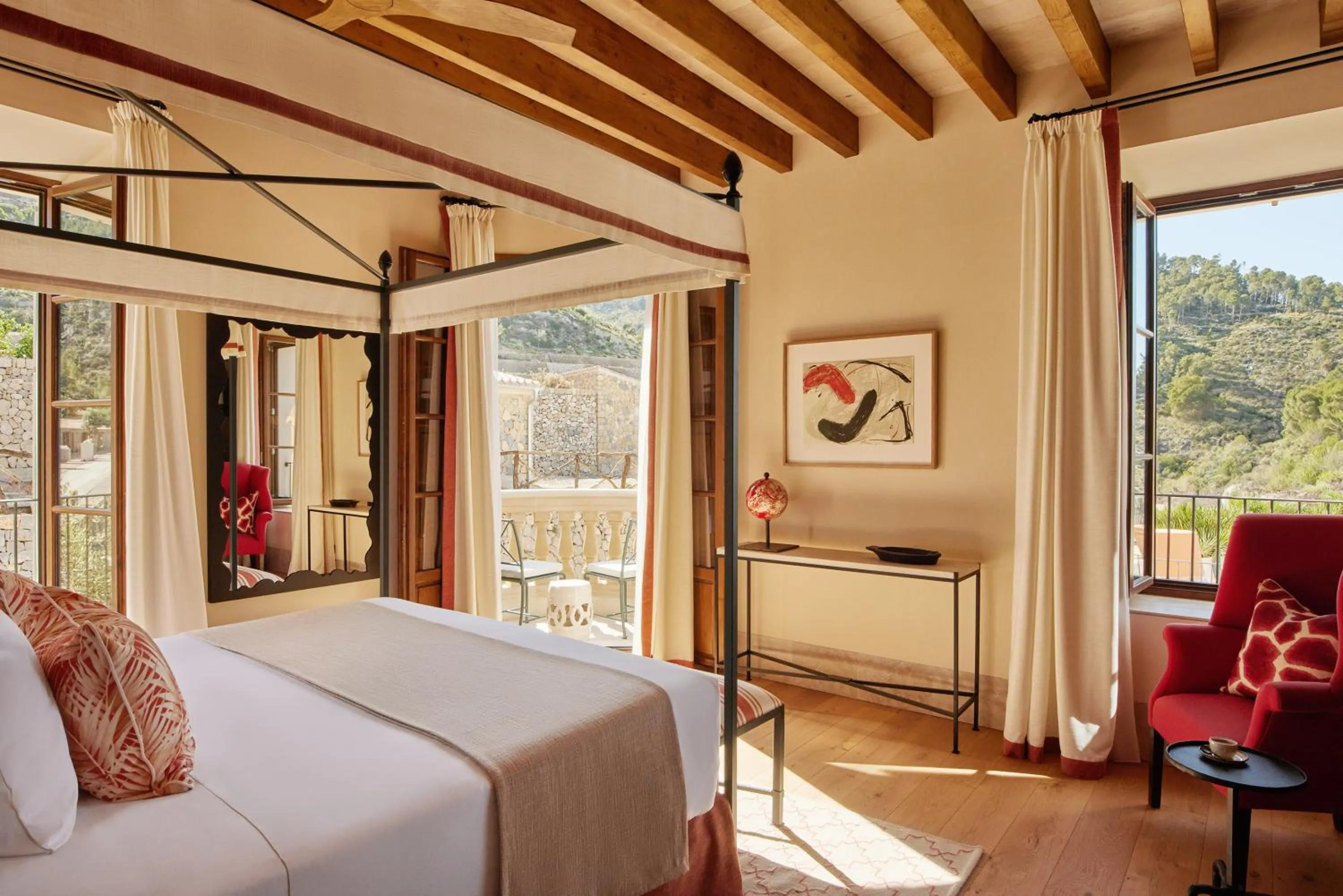 View (from property/room), Bed in Son Bunyola Resort and Villas