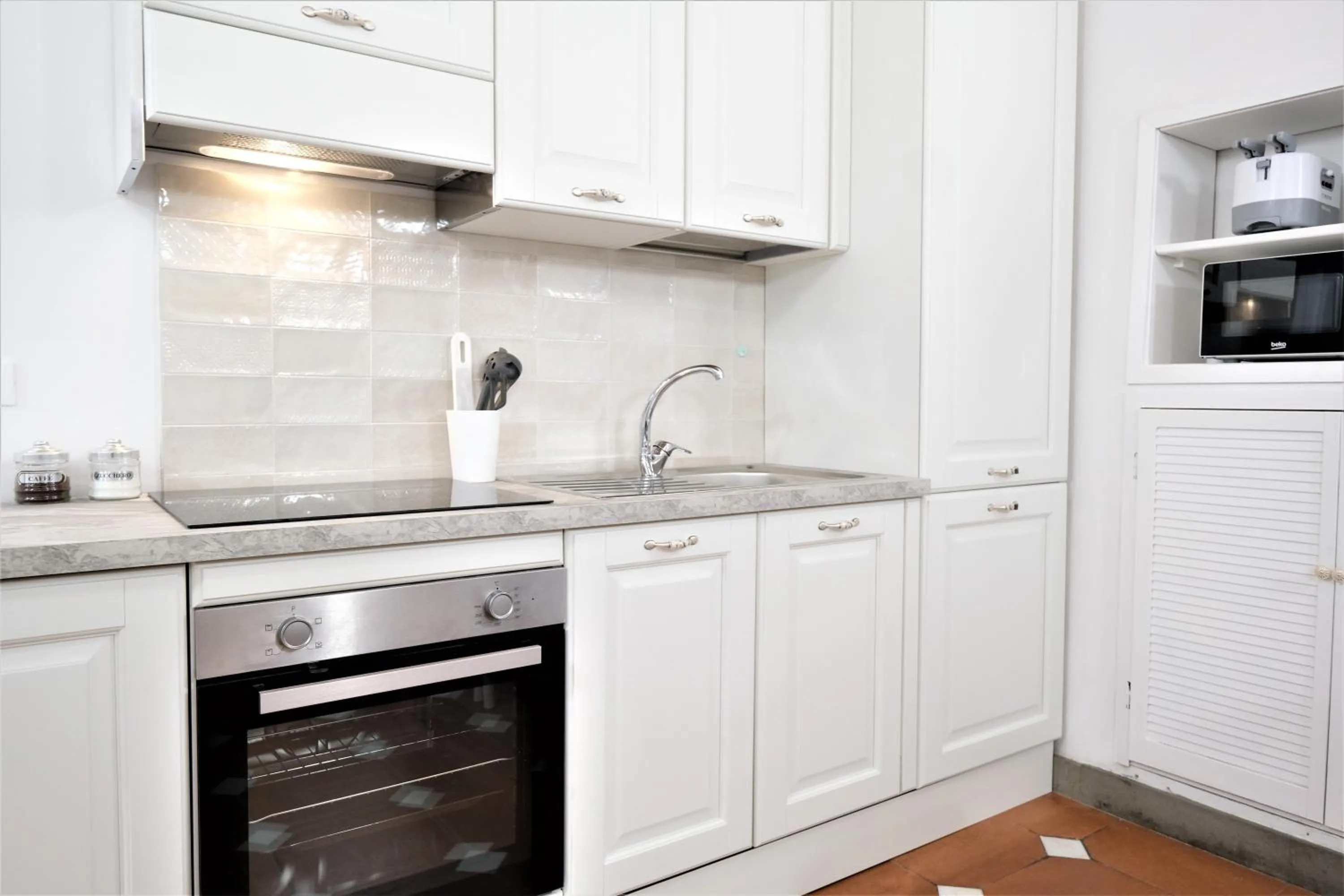 Kitchen or kitchenette in Wine Apartments Florence Ribolla