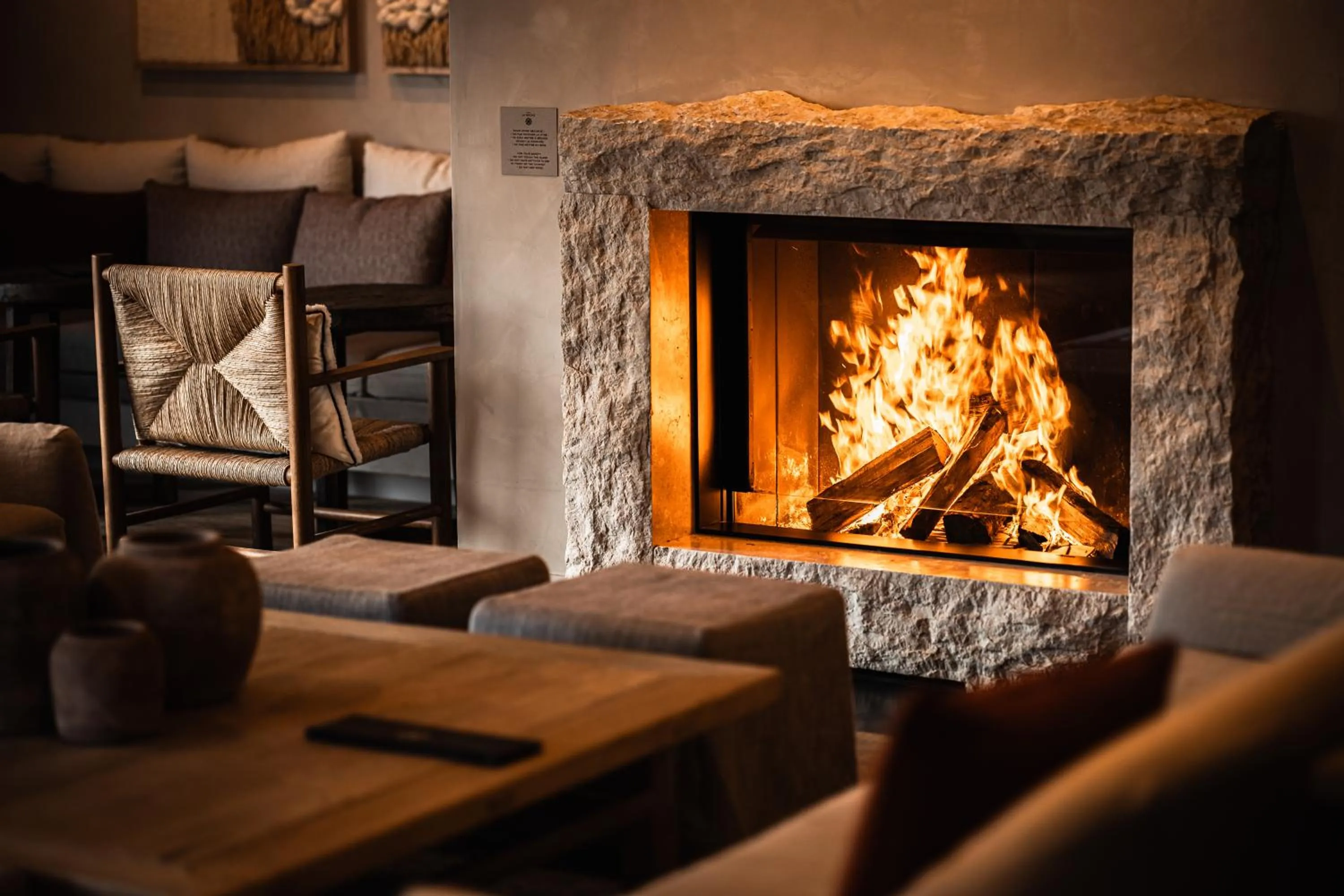 Living room in Hôtel de la Roche