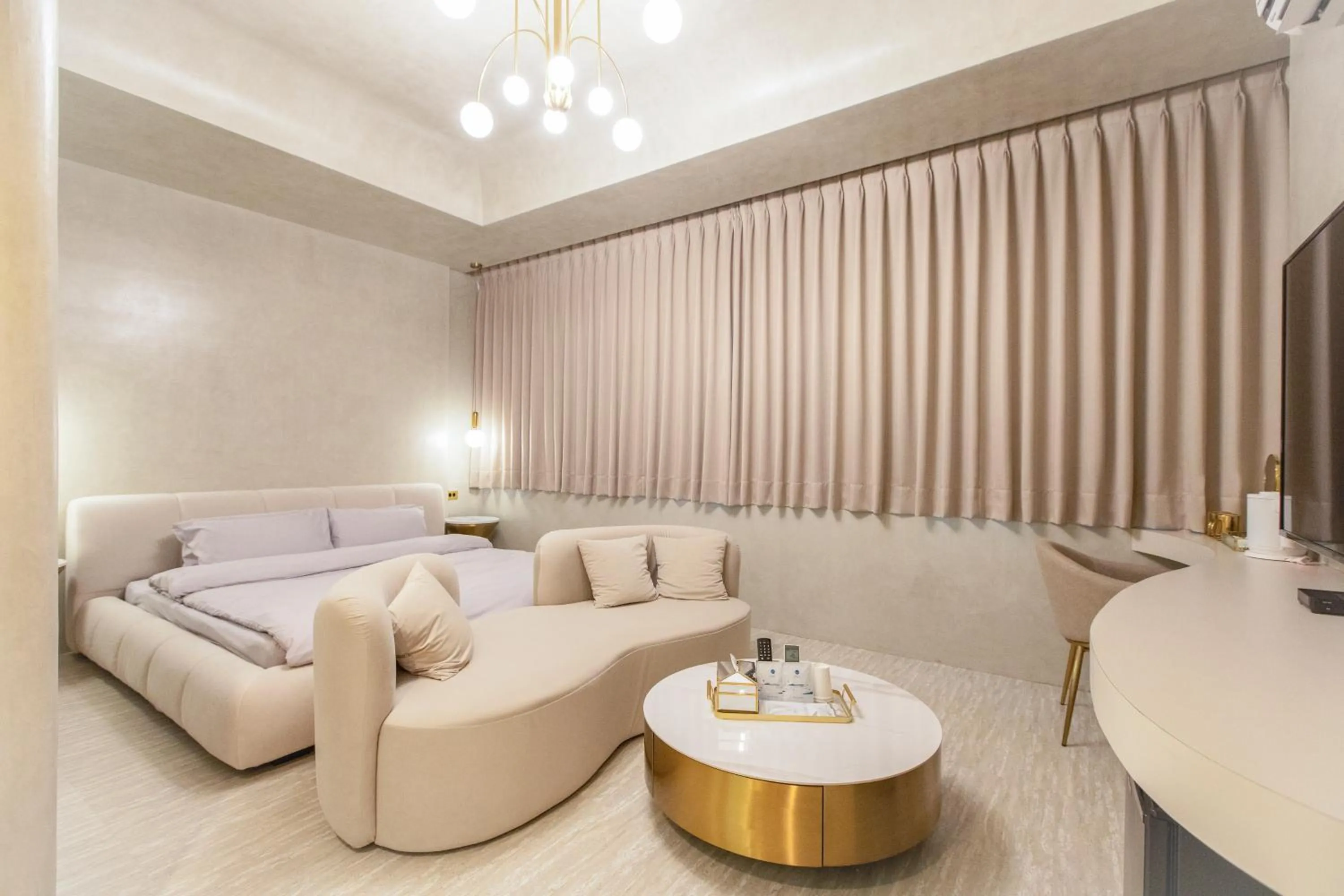 Living room in ART BnB