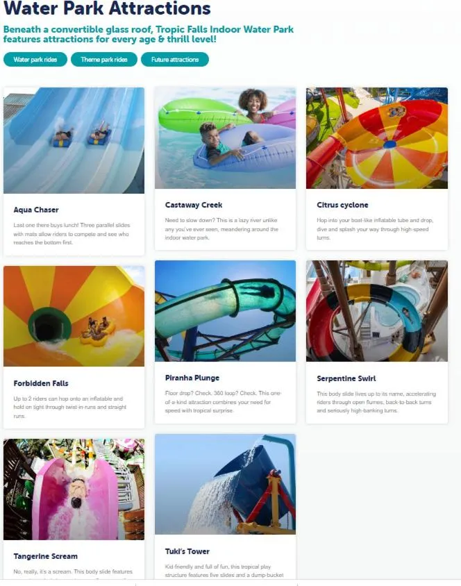 Restaurant/places to eat in Foley Palms & OWA Resort / Pool