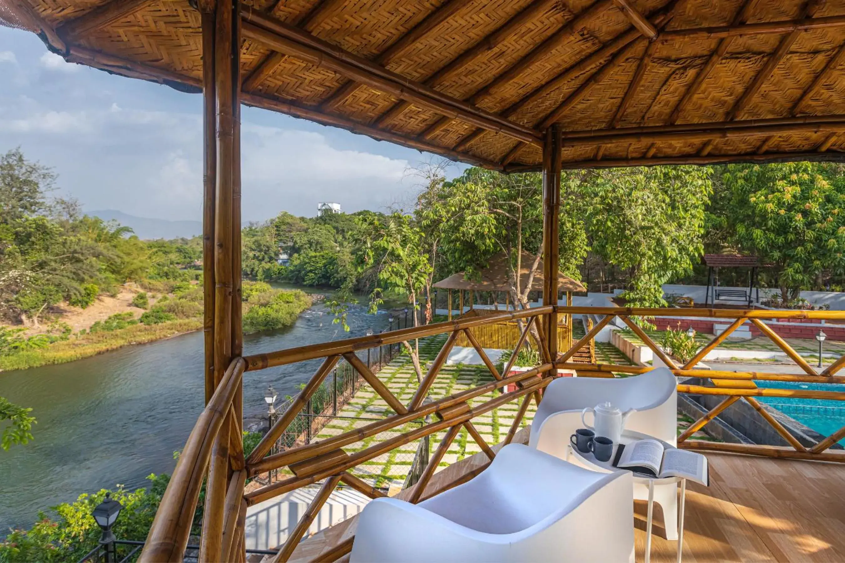 SaffronStays RiverFront Manor, 5-BDR pool villa by Pej River SaffronStays RiverFront Manor, 5-BDR pool villa by Pej River