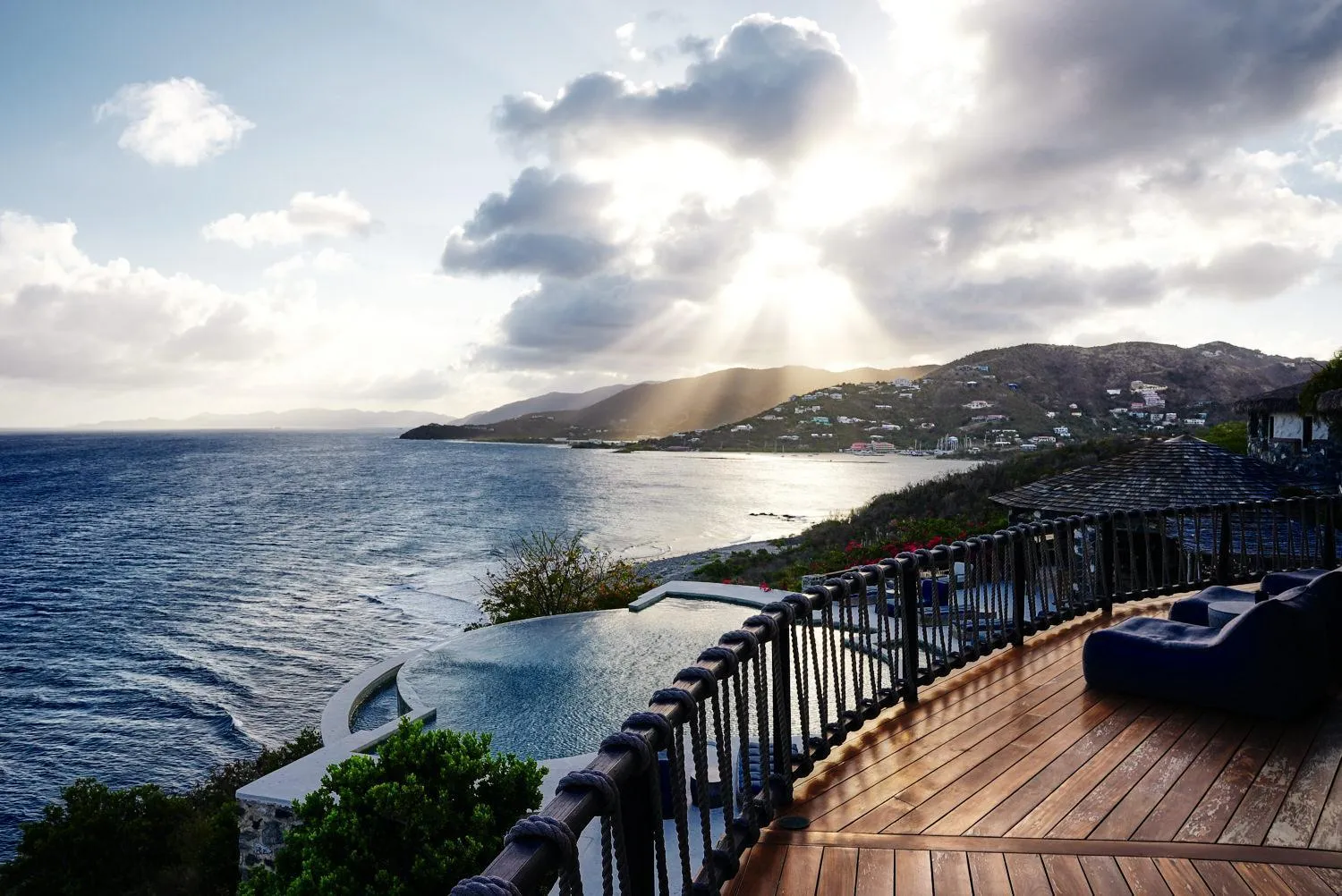 Swimming pool in The Aerial, BVI