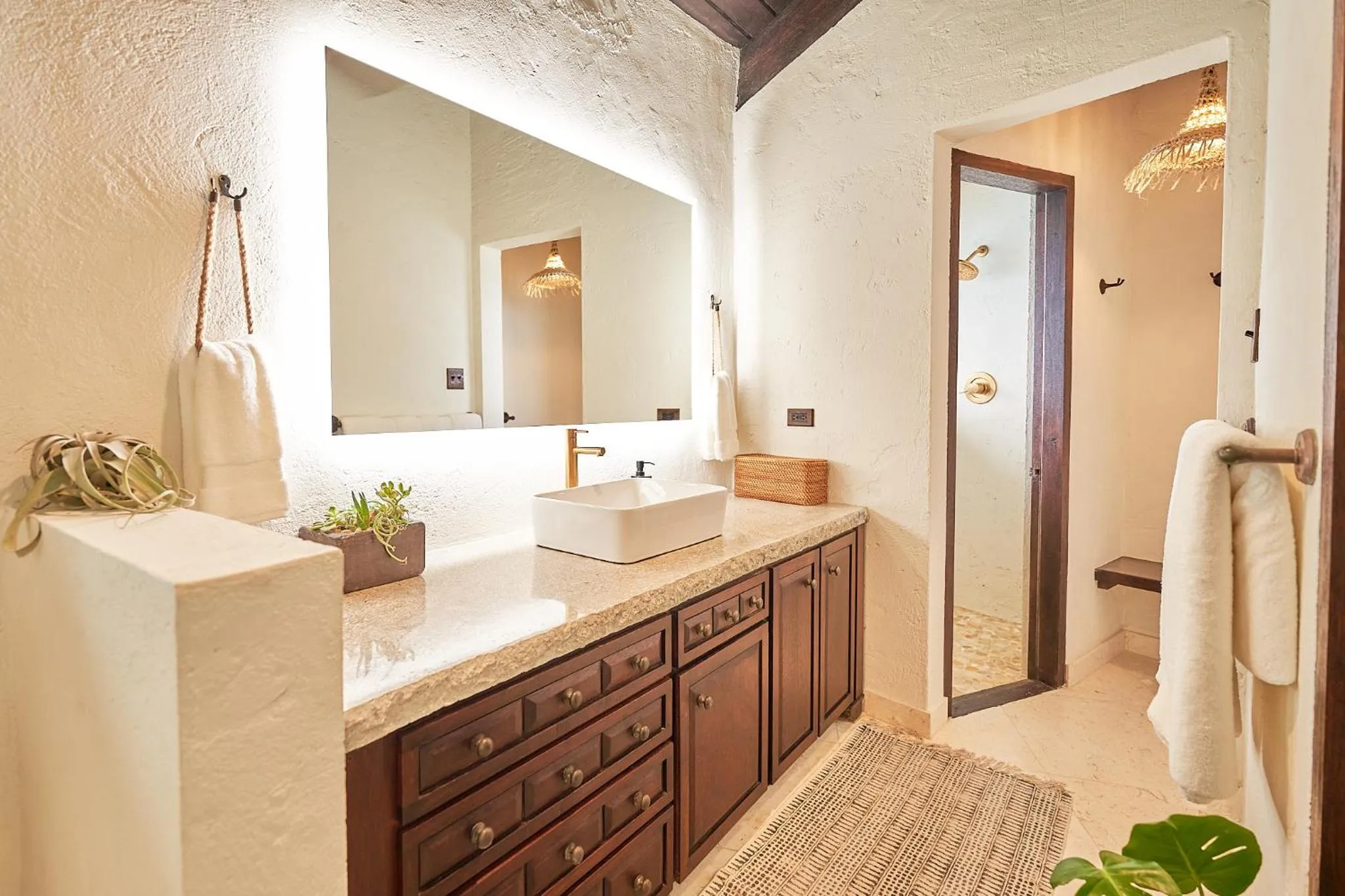 Bathroom in The Aerial, BVI