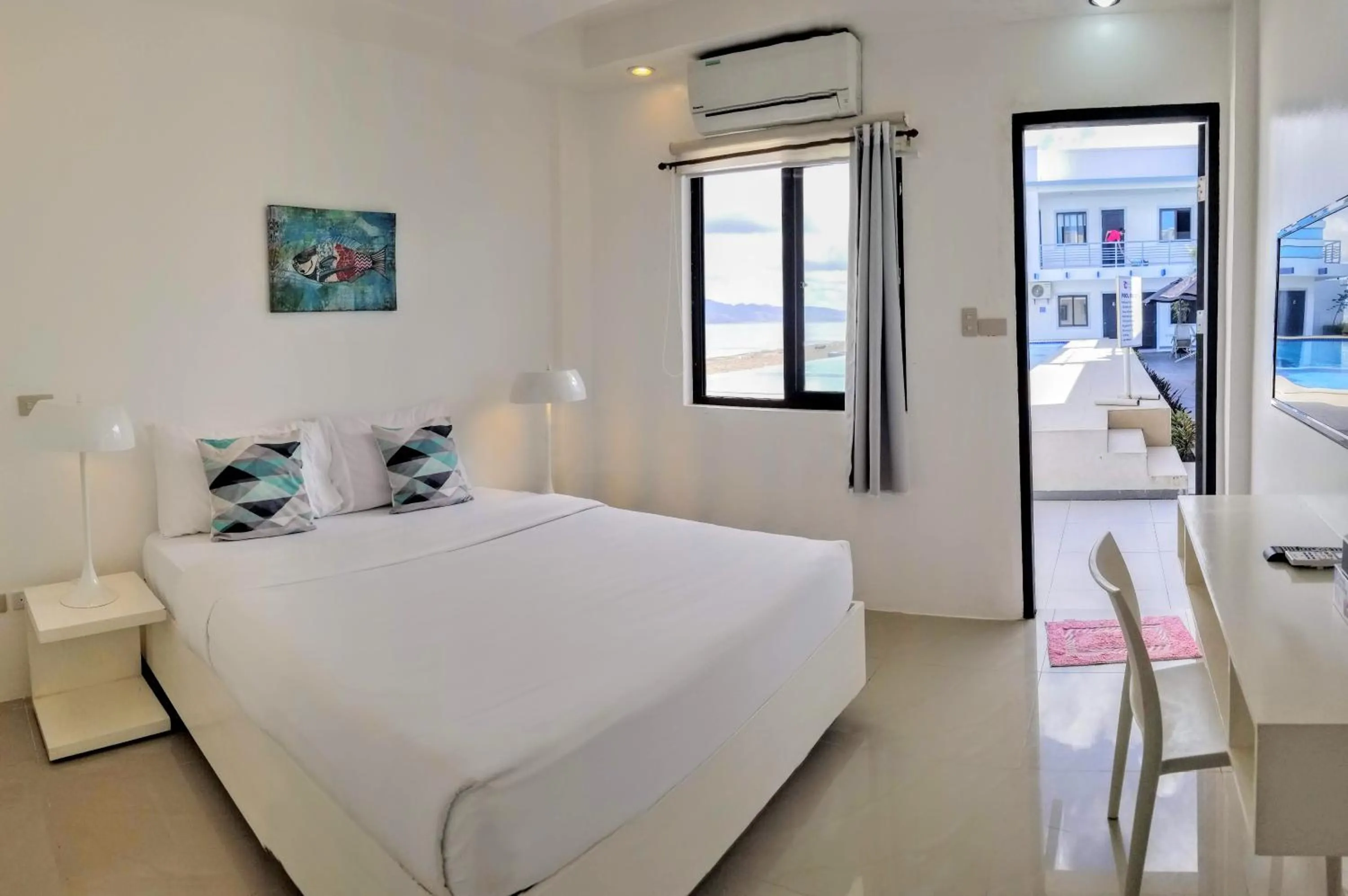 Bedroom, Bed in Blue Coast Beach Hotel