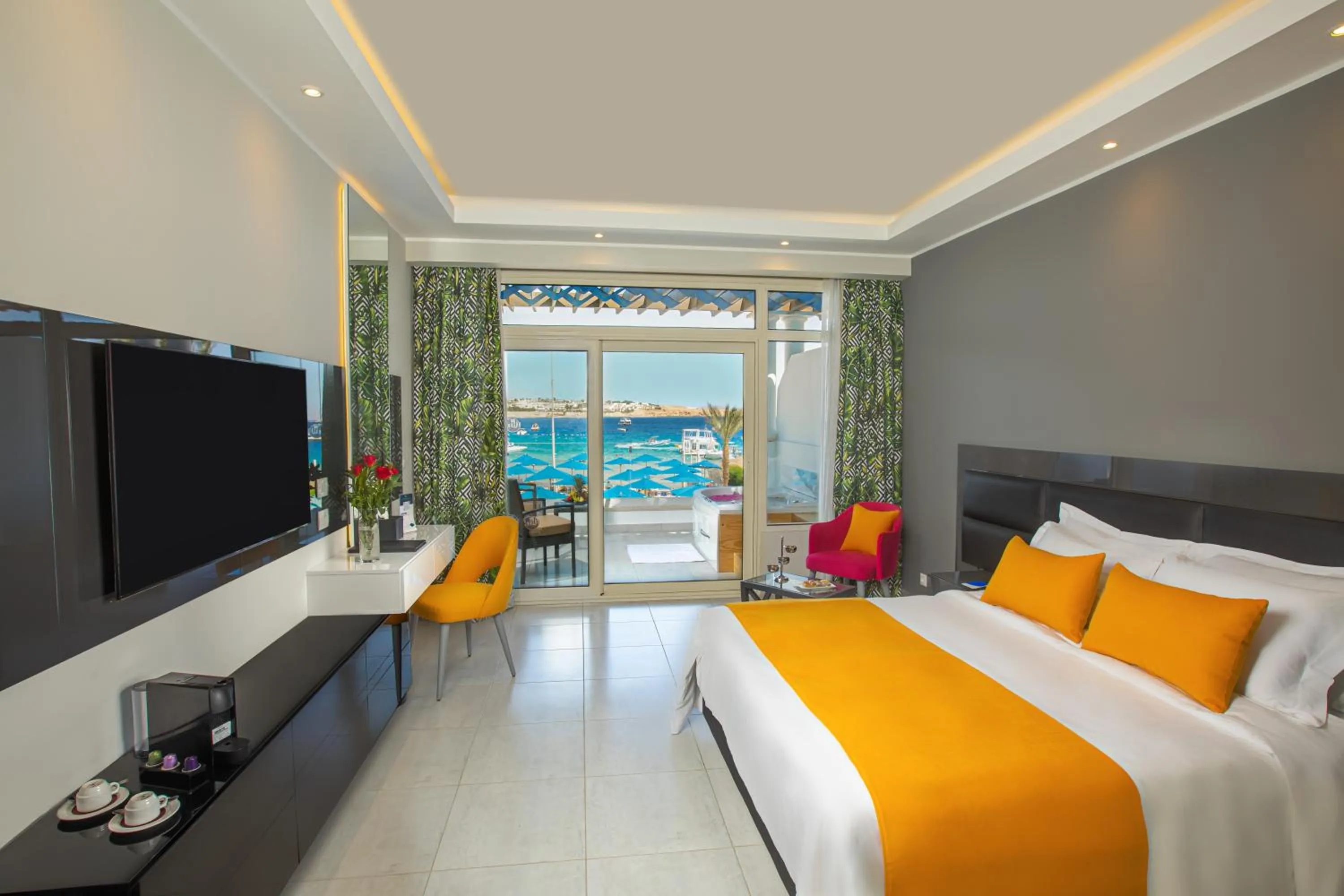 Bed in Naama Bay Suites & SPA