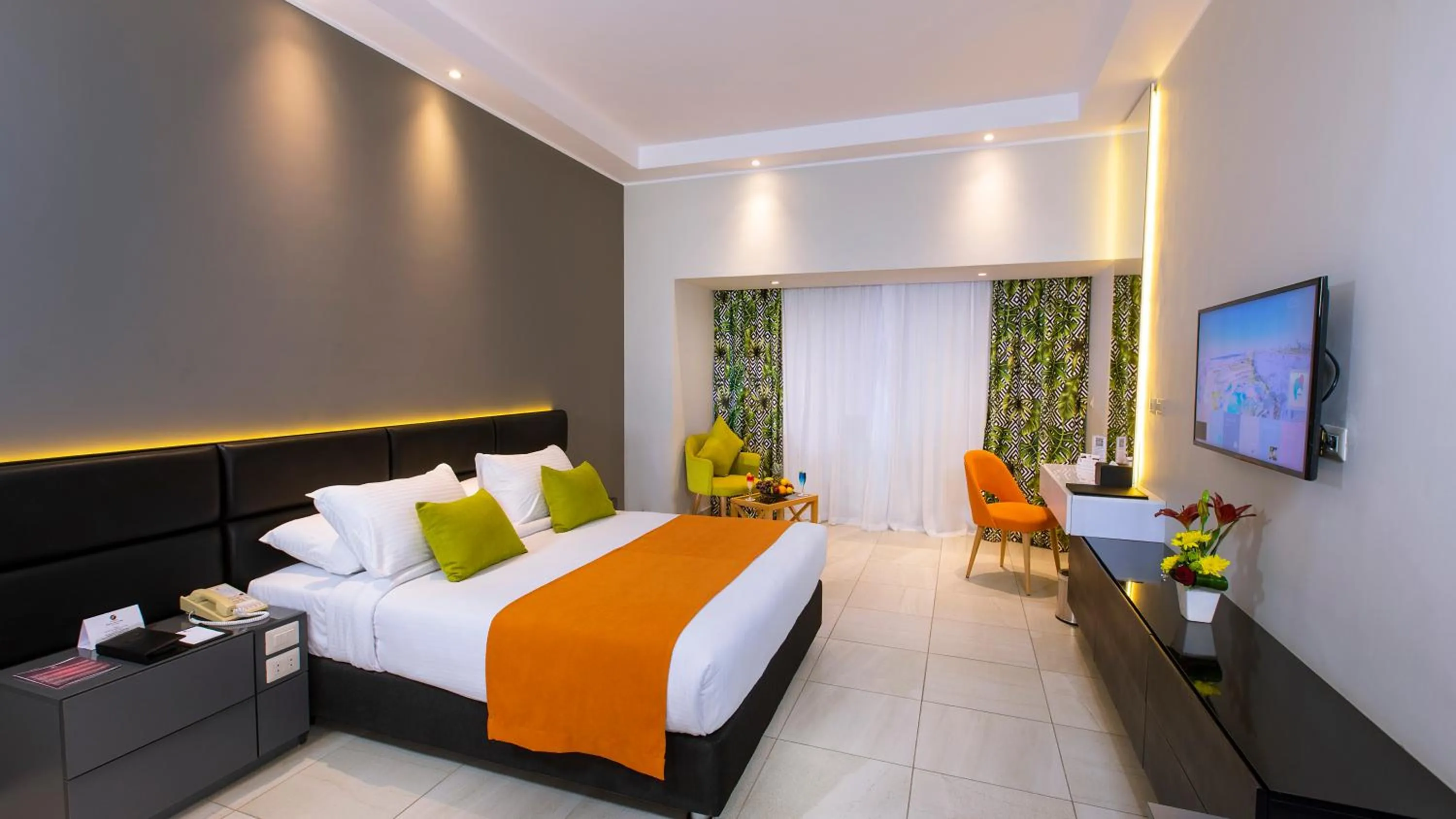 Bed in Naama Bay Suites & SPA