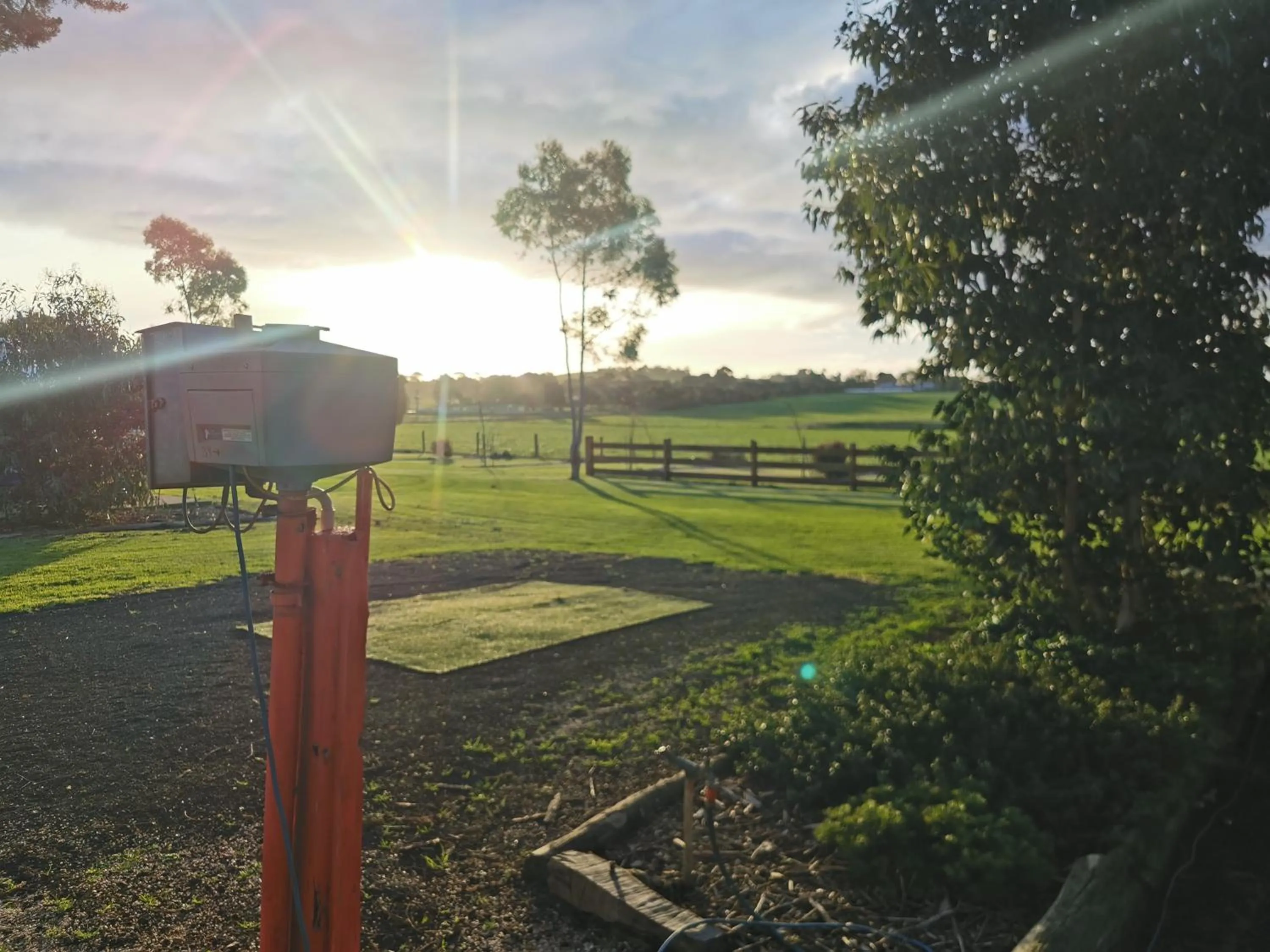 Sunset in Colac Otway Caravan & Cabin Park