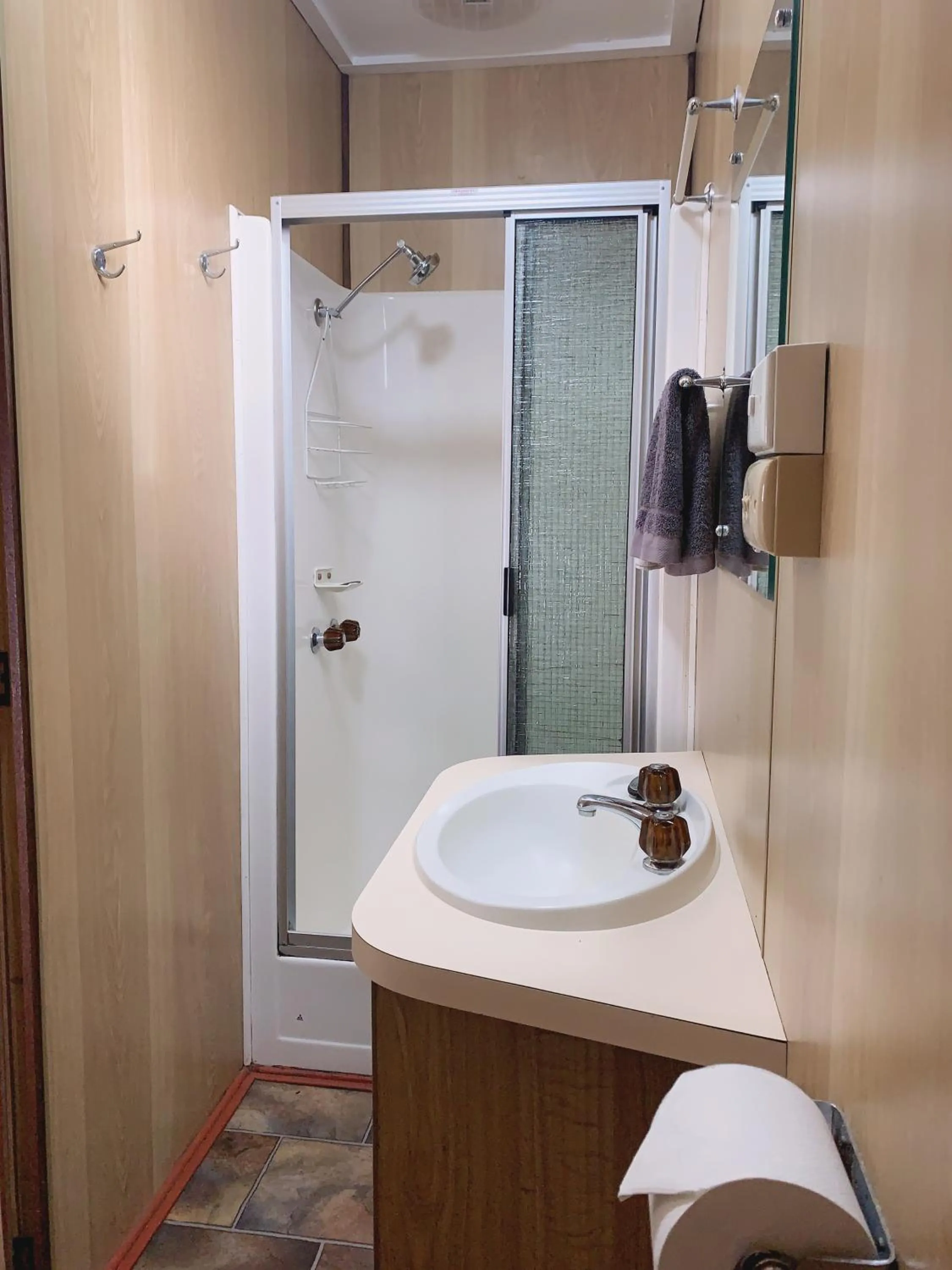 Bathroom in Colac Otway Caravan & Cabin Park