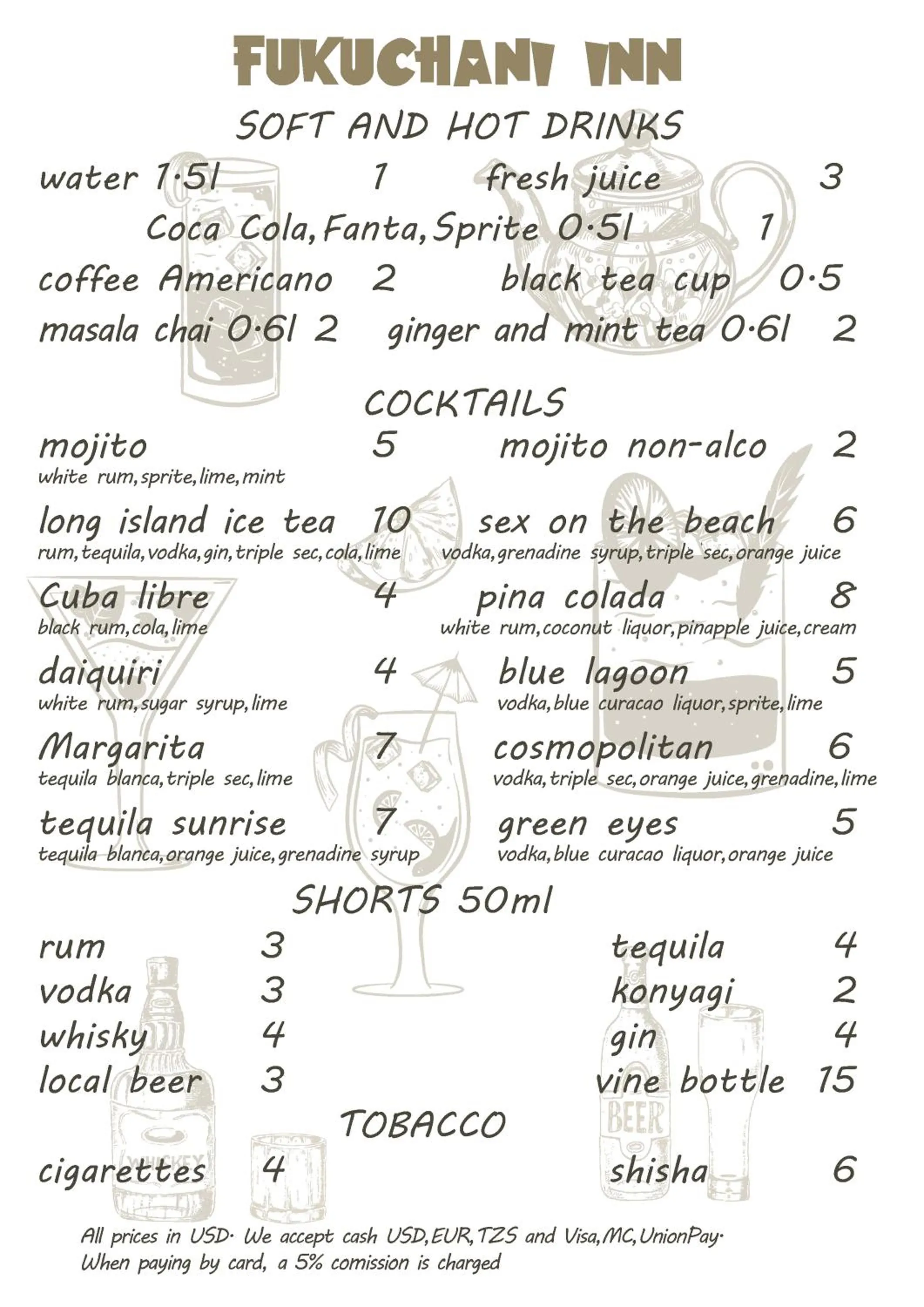 Restaurant/places to eat in Fukuchani Inn Hotel