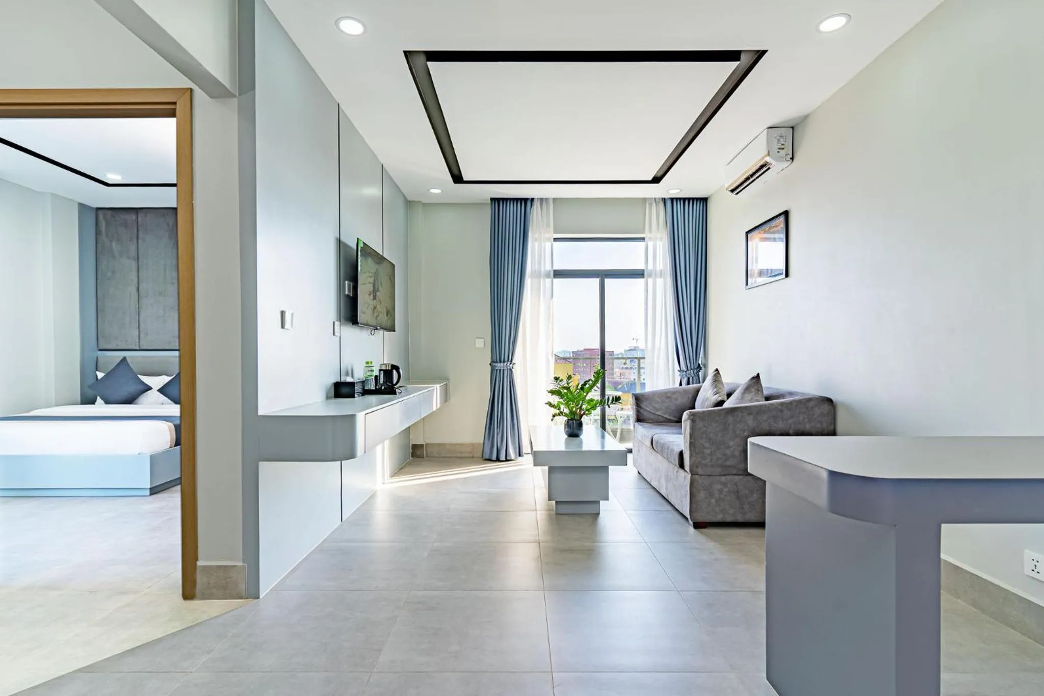 Living room in The Square Kampot Hotel