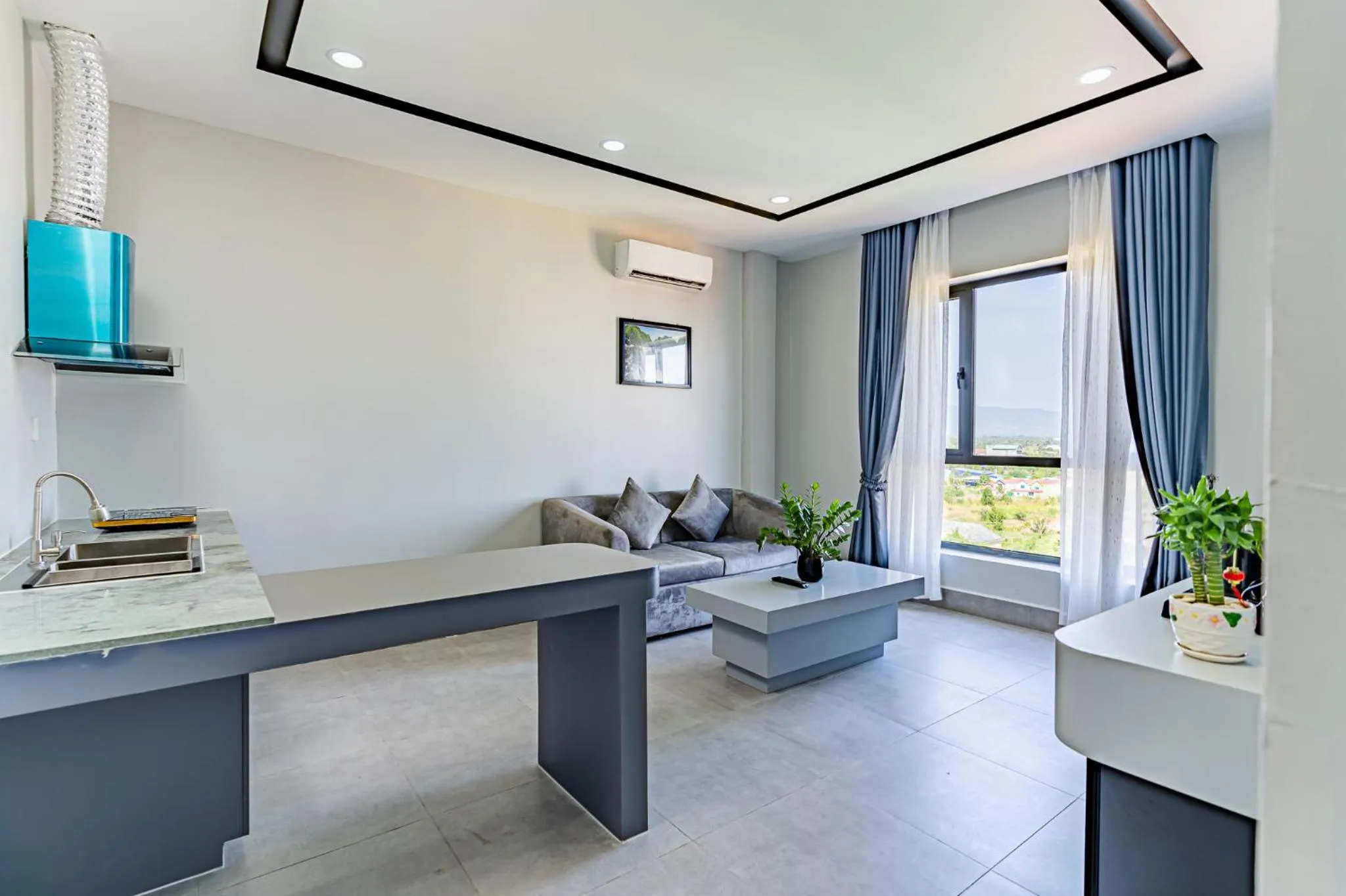 Living room in The Square Kampot Hotel